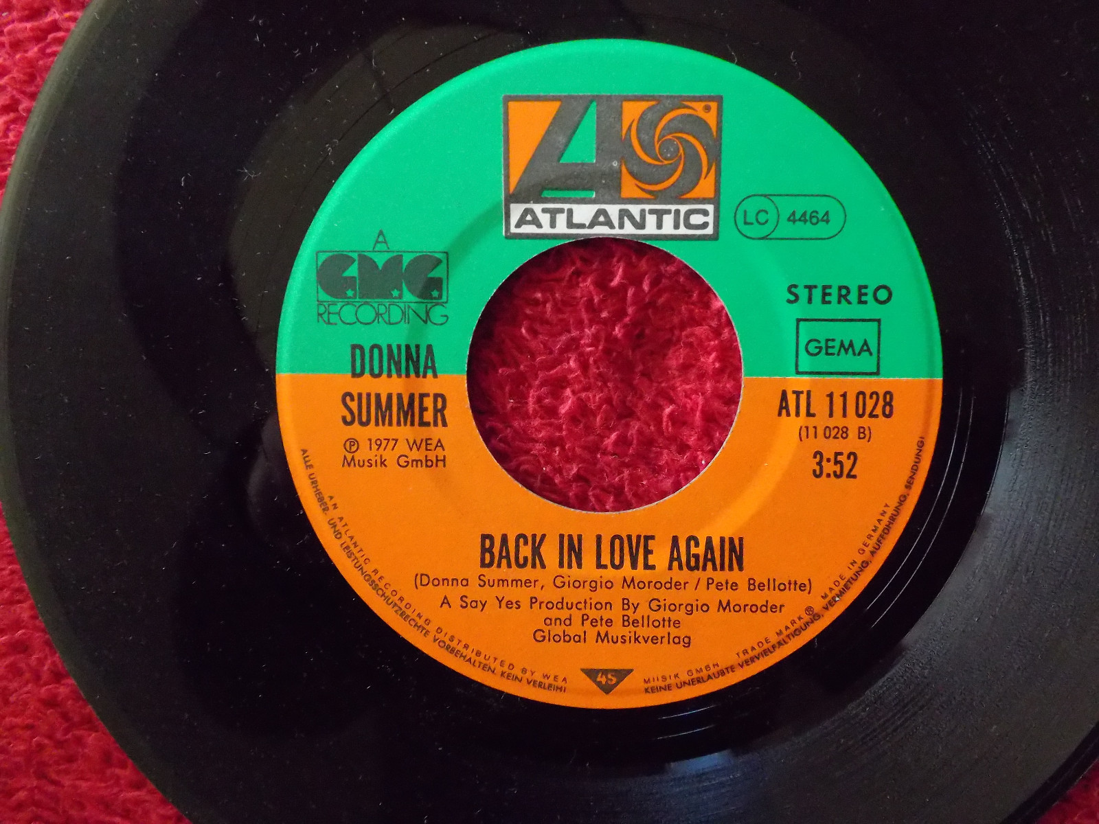 Donna Summer – I Remember Yesterday / Back in Love Again | Atlantic Records, 1977, Bild 2