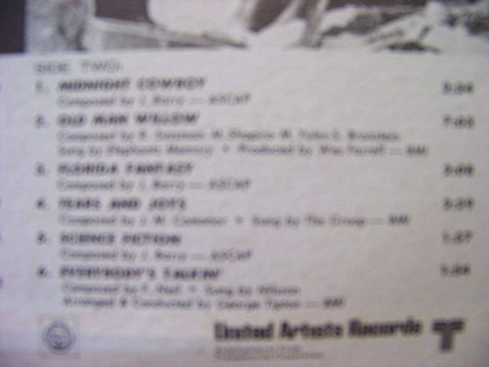 Midnight Cowboy – Soundtrack (LP, United Artists Records, UAS 5198), Bild 4