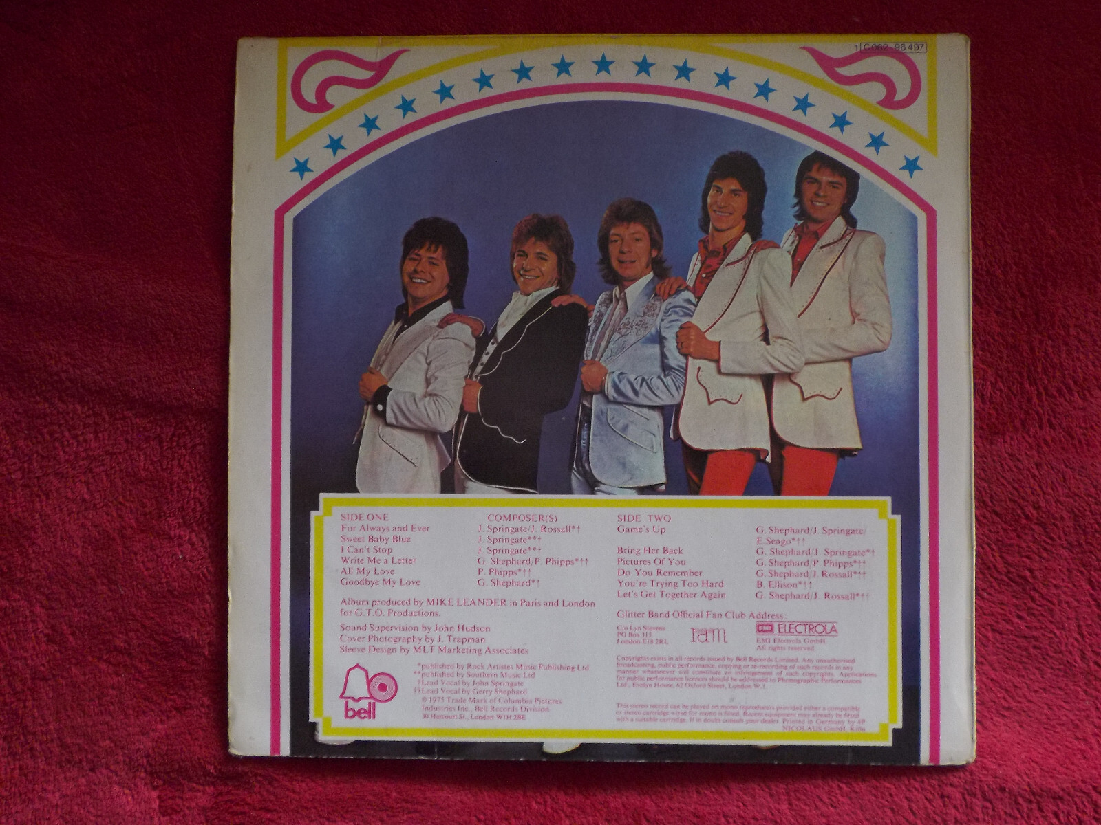 The Glitter Band – Rock´n´Roll dudes | Bell Records, LP, Deutschland 1975, Bild 2