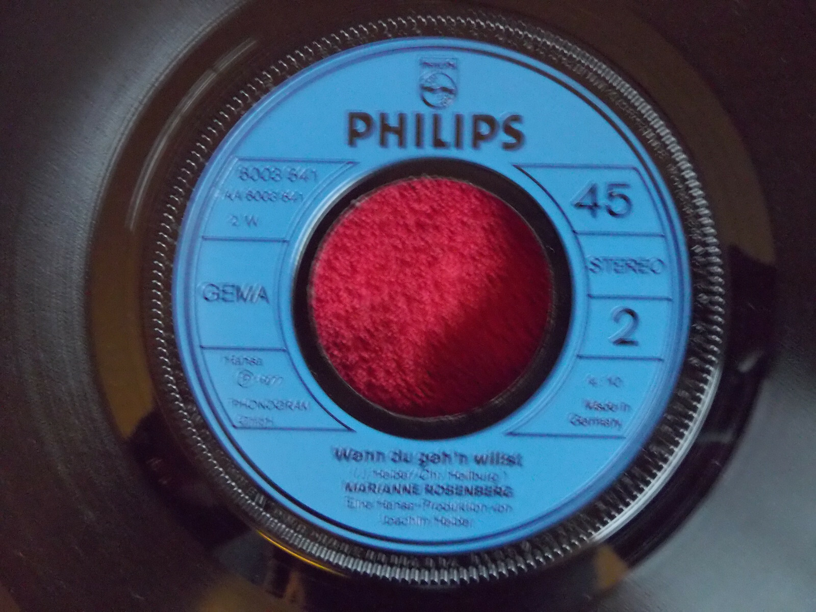 Marianne Rosenberg – Nimm dir Zeit für sie / Wenn du geh´n willst | Philips 6003 641, 1977, Bild 2