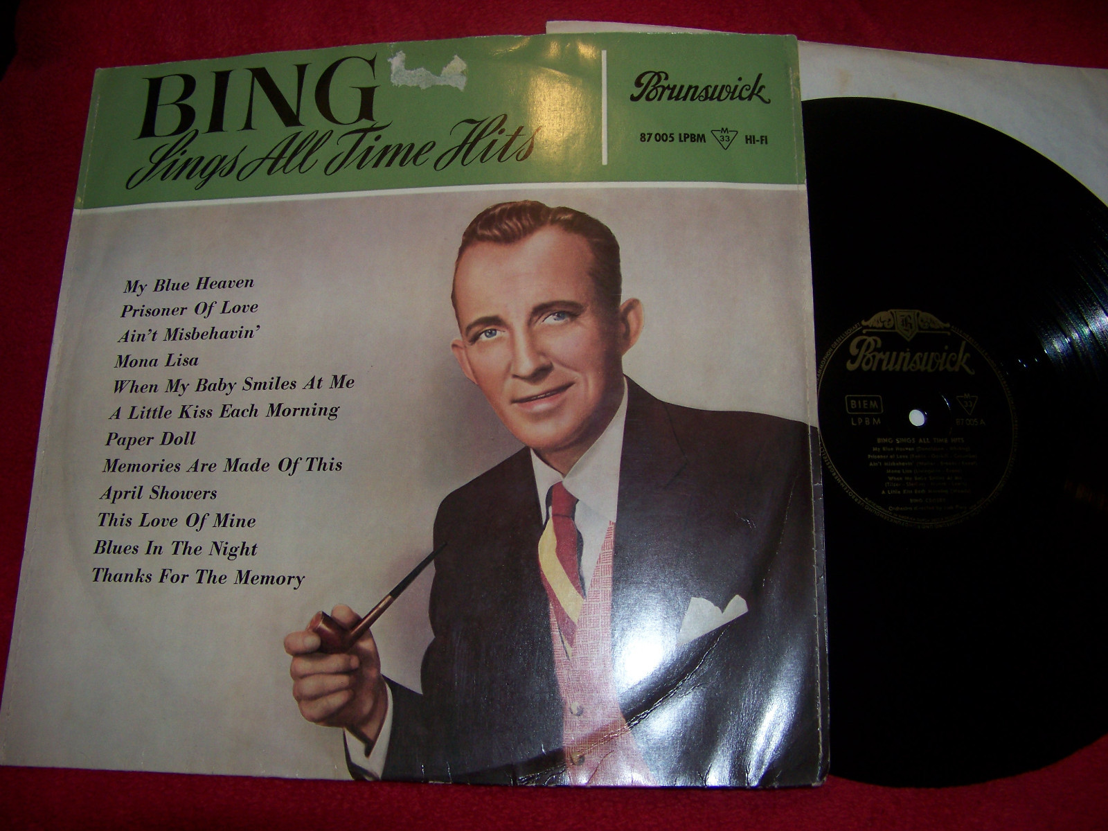 Bing Crosby – Sings all time hits (LP, Brunswick Records, 1957)