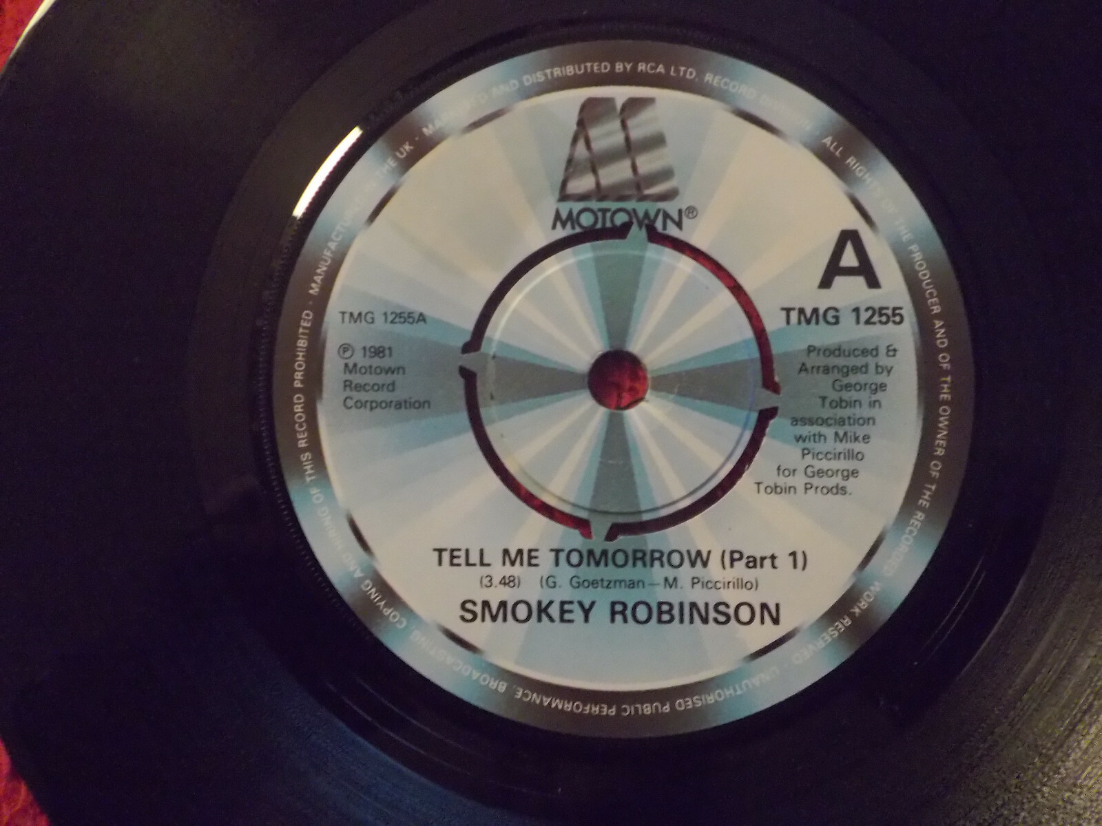 Smokey Robinson – Tell Me Tomorrow (Part 1 + 2) · Motown · UK-Single