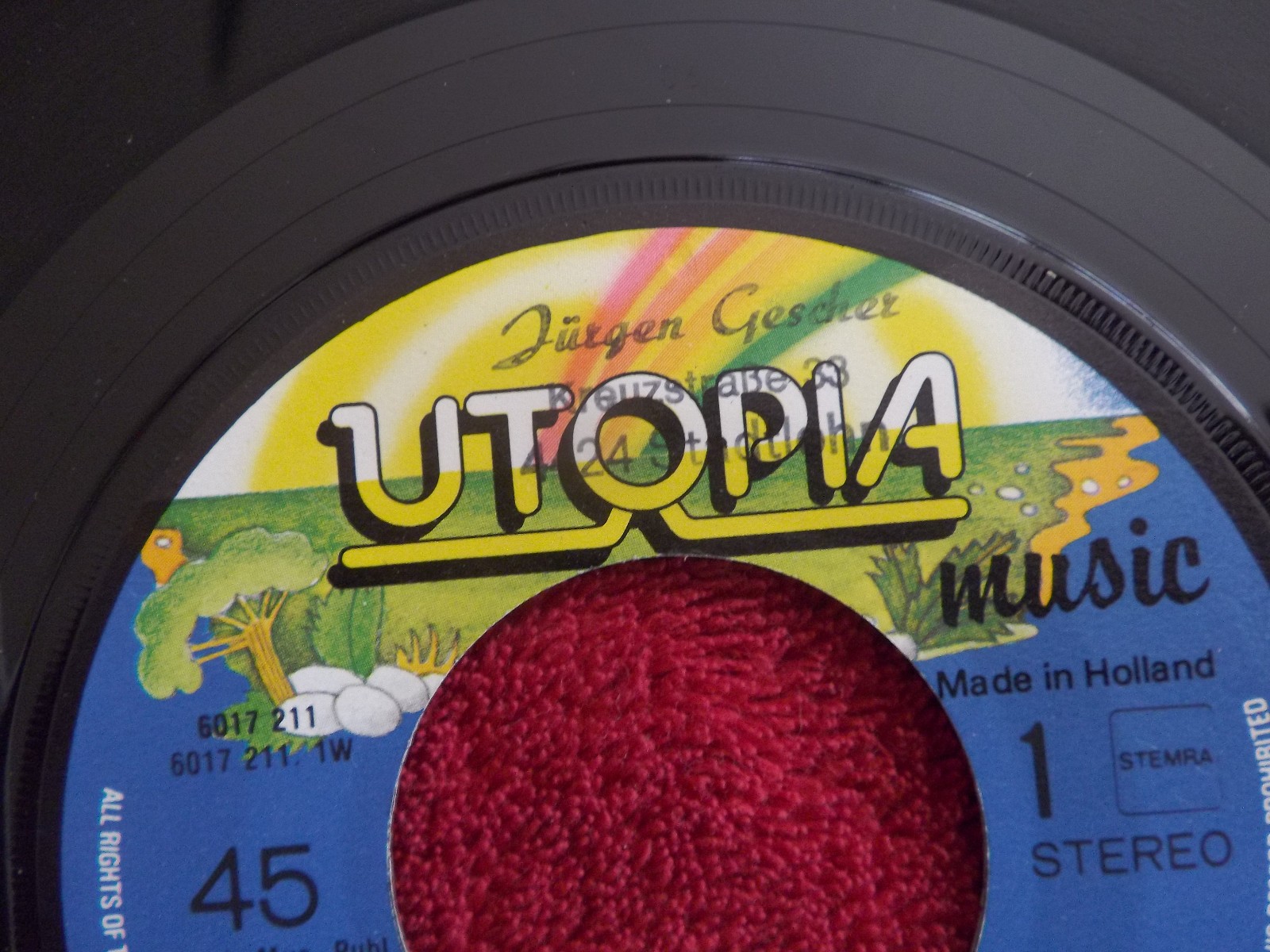 The Press – Cantara Pepe / In the quiet of the night (Utopia Records, 1981), Bild 2