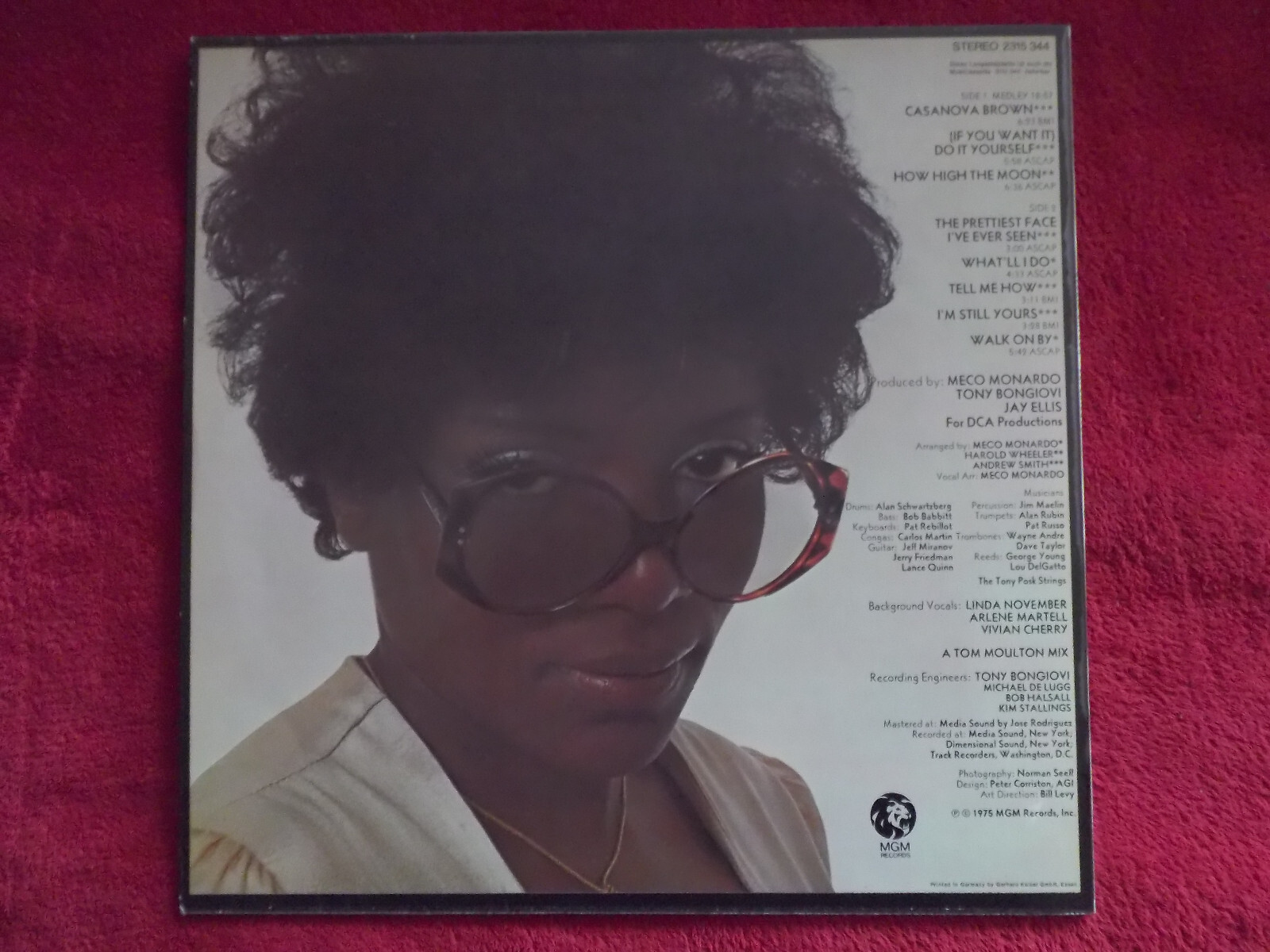 Gloria Gaynor – Experience | MGM Records, LP, Deutschland 1975, Bild 3