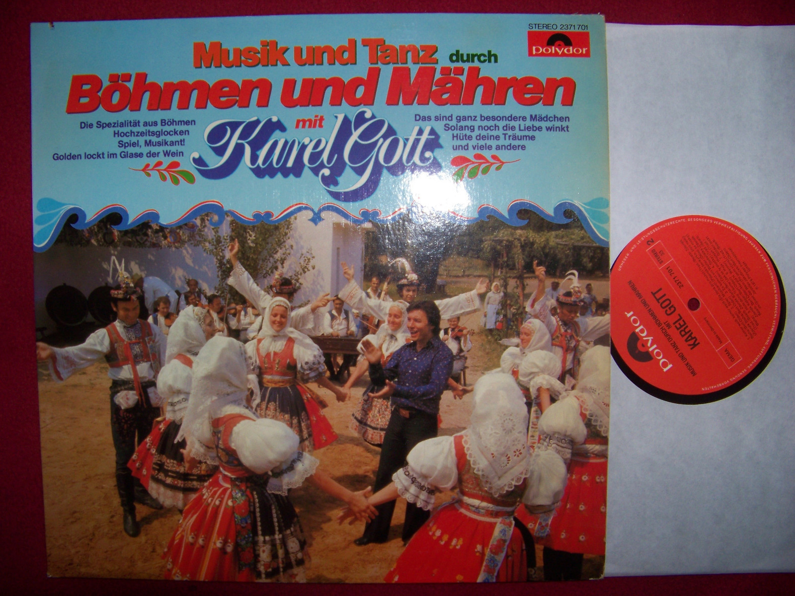Karel Gott – Musik und Tanz durch Böhmen und Mähren | Polydor LP, 1976