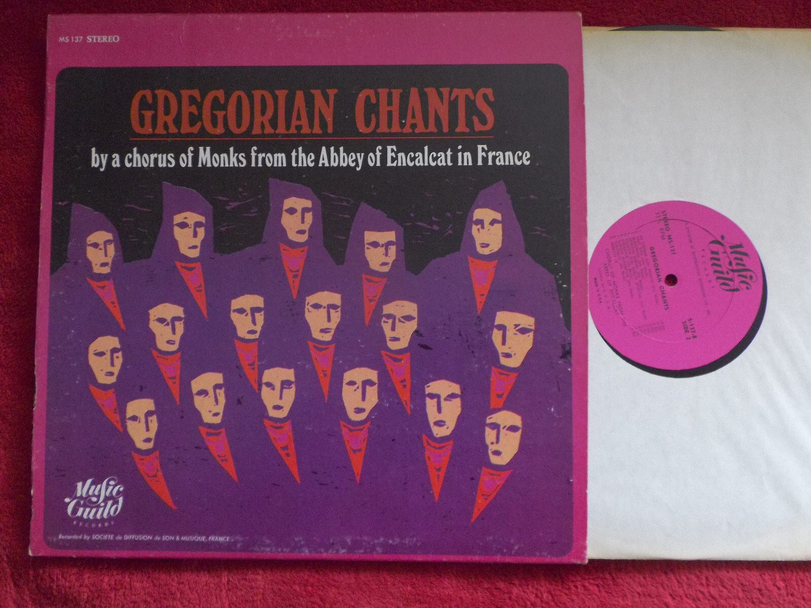 Gregorian Chants – Monks from the Abbey of Encalcat in France | Music Guild Records MS 137 (LP)