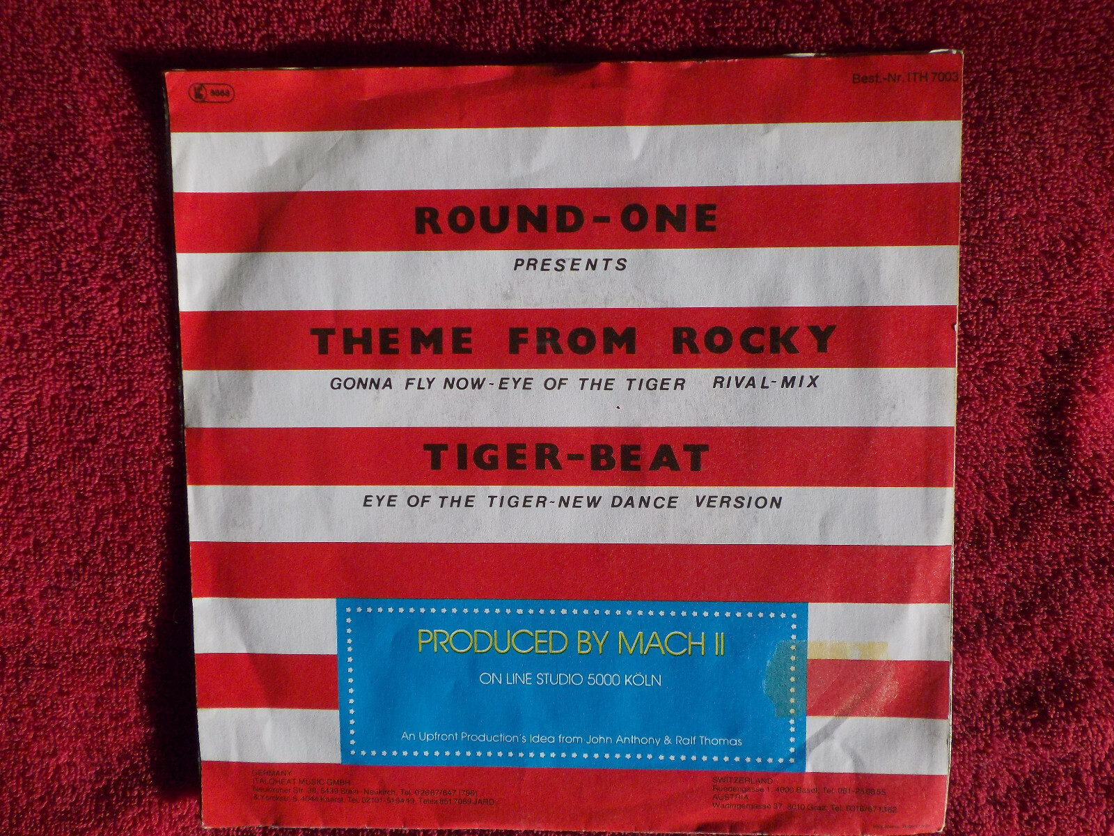 Round One – Theme from Rocky / Tiger-Beat | 7″-Single, 45 U/min, Bild 2