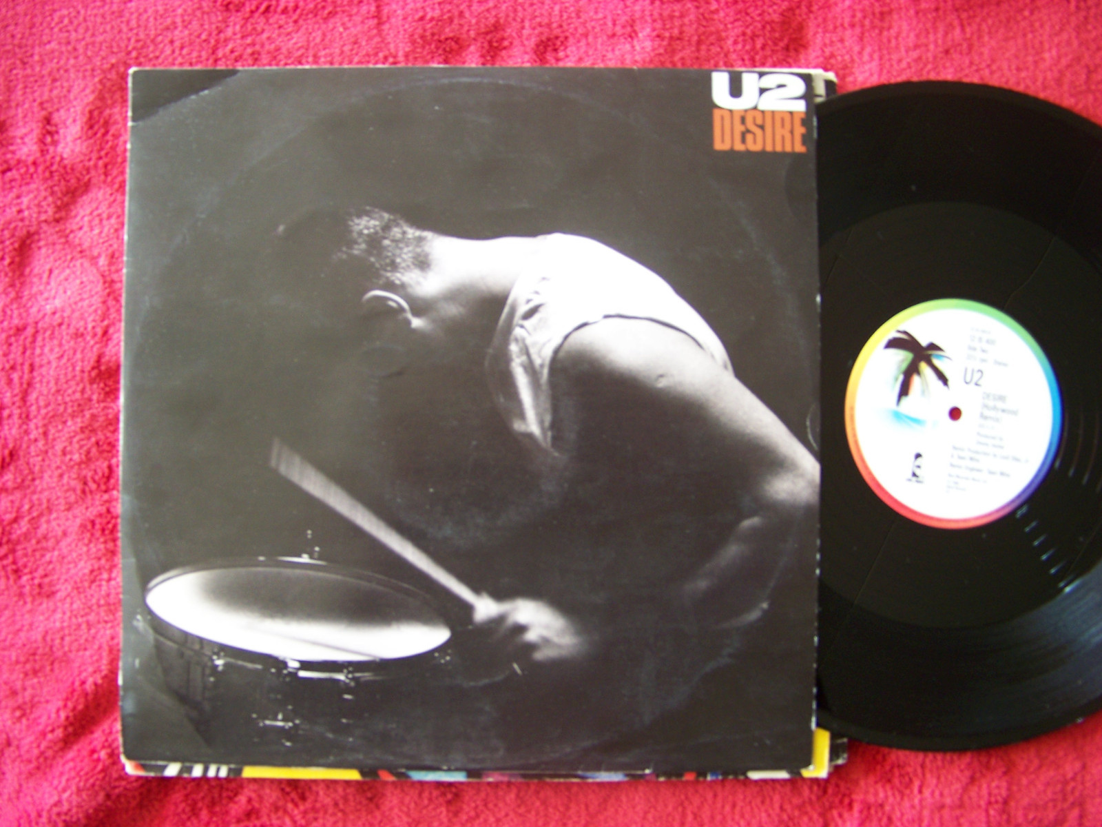 U2 – Desire + Hallelujah here she comes / Desire (Hollywood Remix) – 12″ Maxi-Single