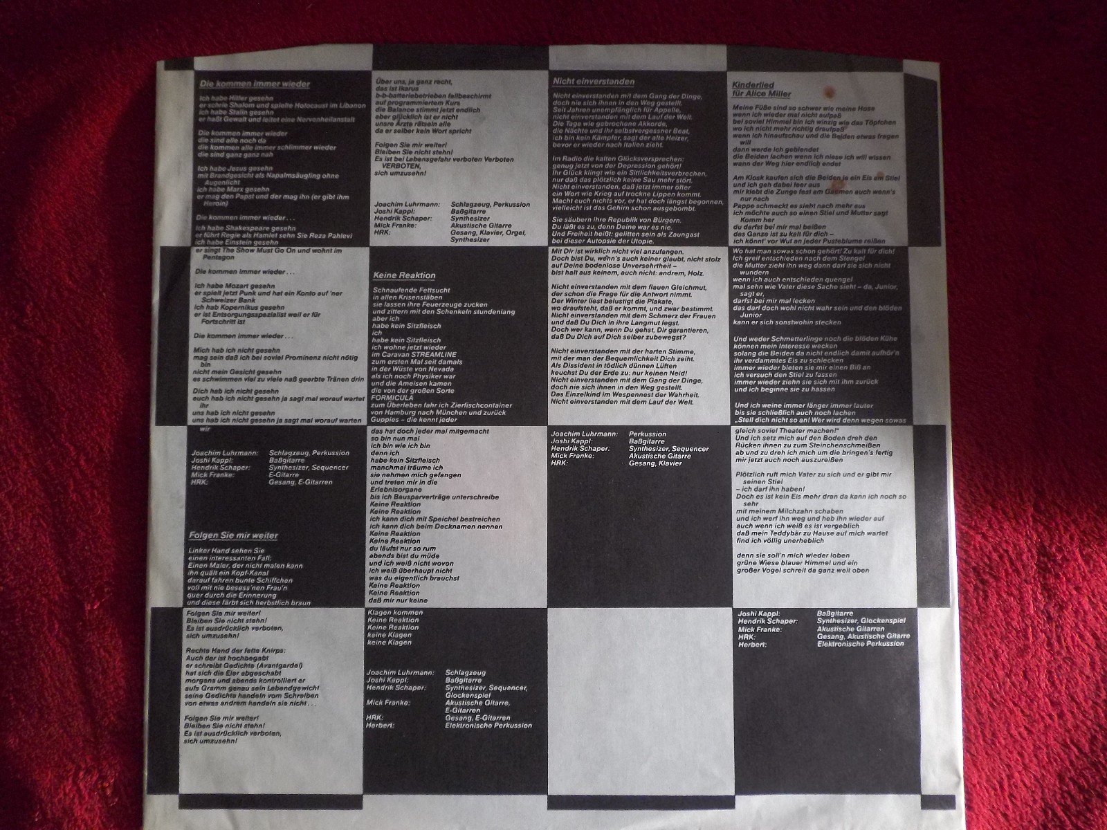 Heinz Rudolf Kunze – Eine Form von Gewalt (LP), Bild 3