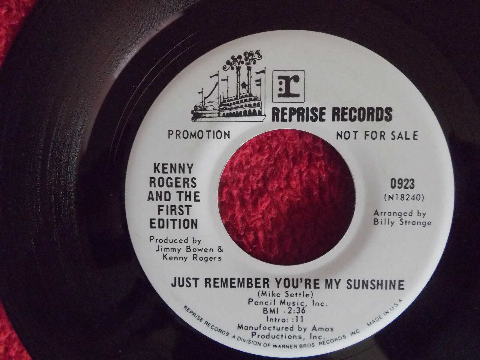 Kenny Rogers & the First Edition – Tell It All Brother / Just Remember You’re My Sunshine (Promo-Single), Bild 3