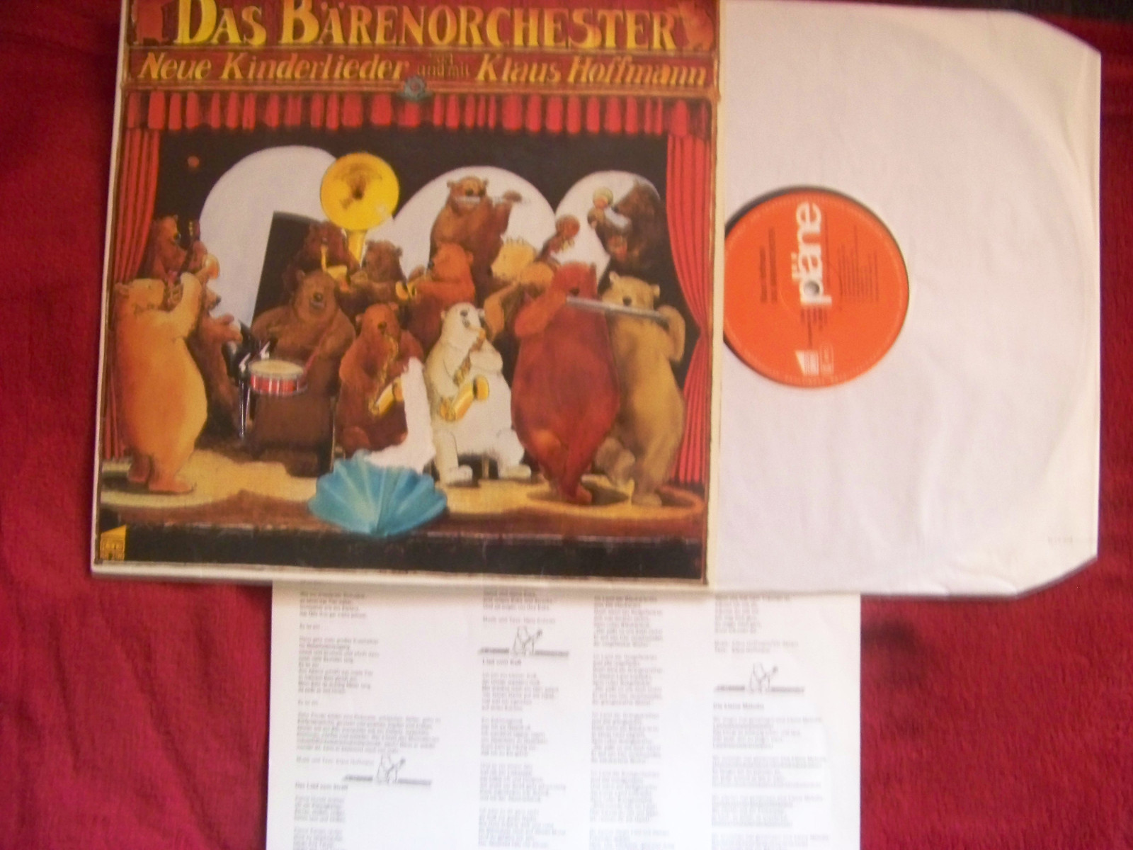Klaus Hoffmann – Das Bärenorchester (LP, Pläne 88 290 D, 1982), Bild 2