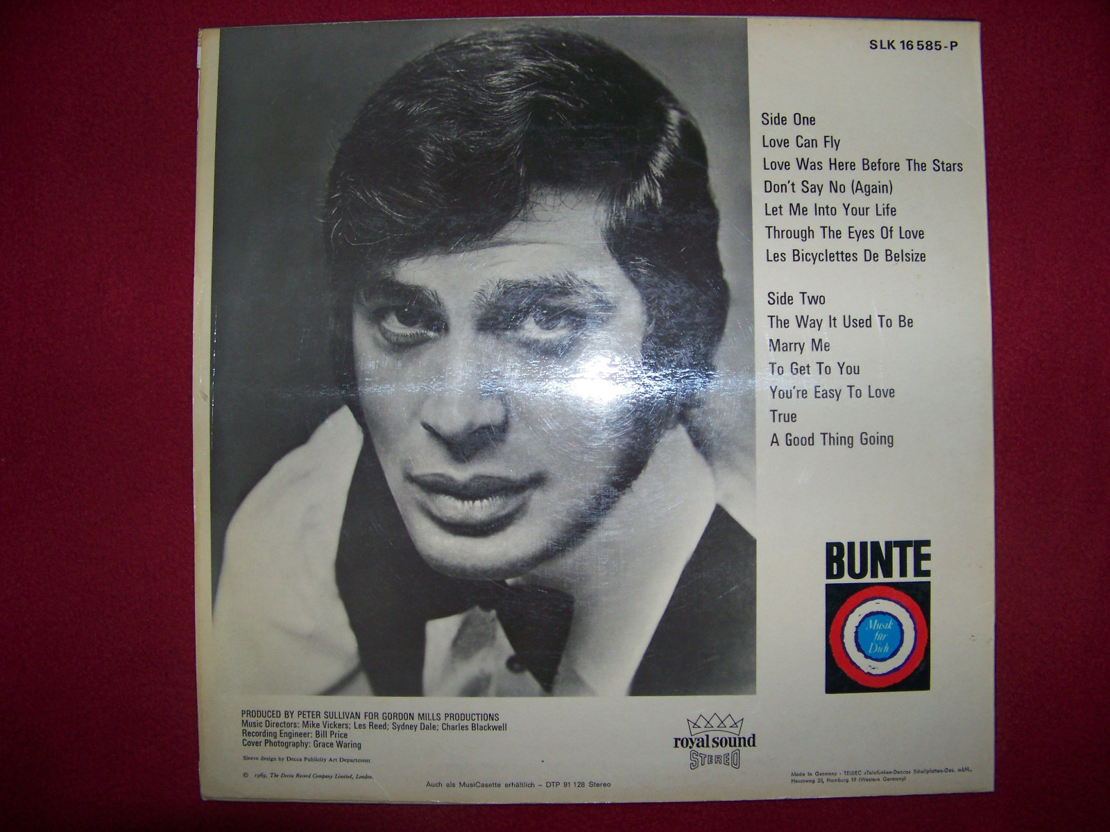 Engelbert – Engelbert, Decca SLK 16 585-P, LP (1969), Bild 2