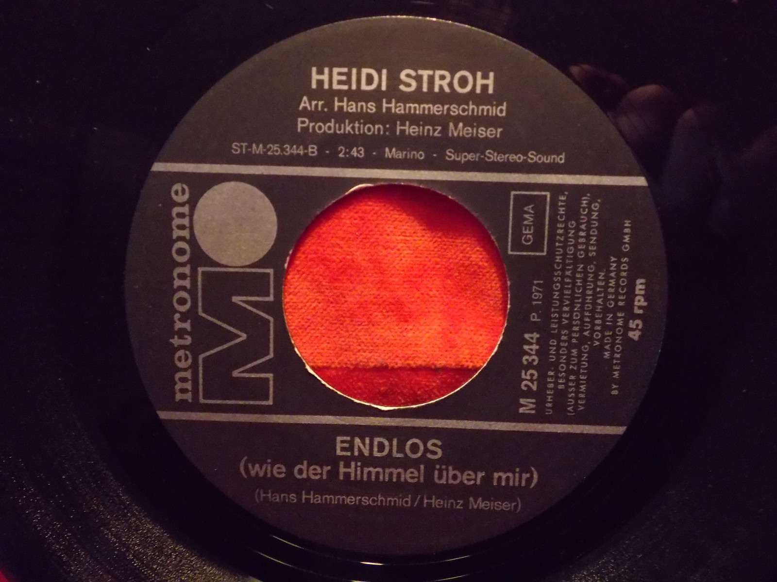 Heidi Stroh – Liebe will frei sein / Endlos (wie der Himmel über mir) | Single, Bild 2