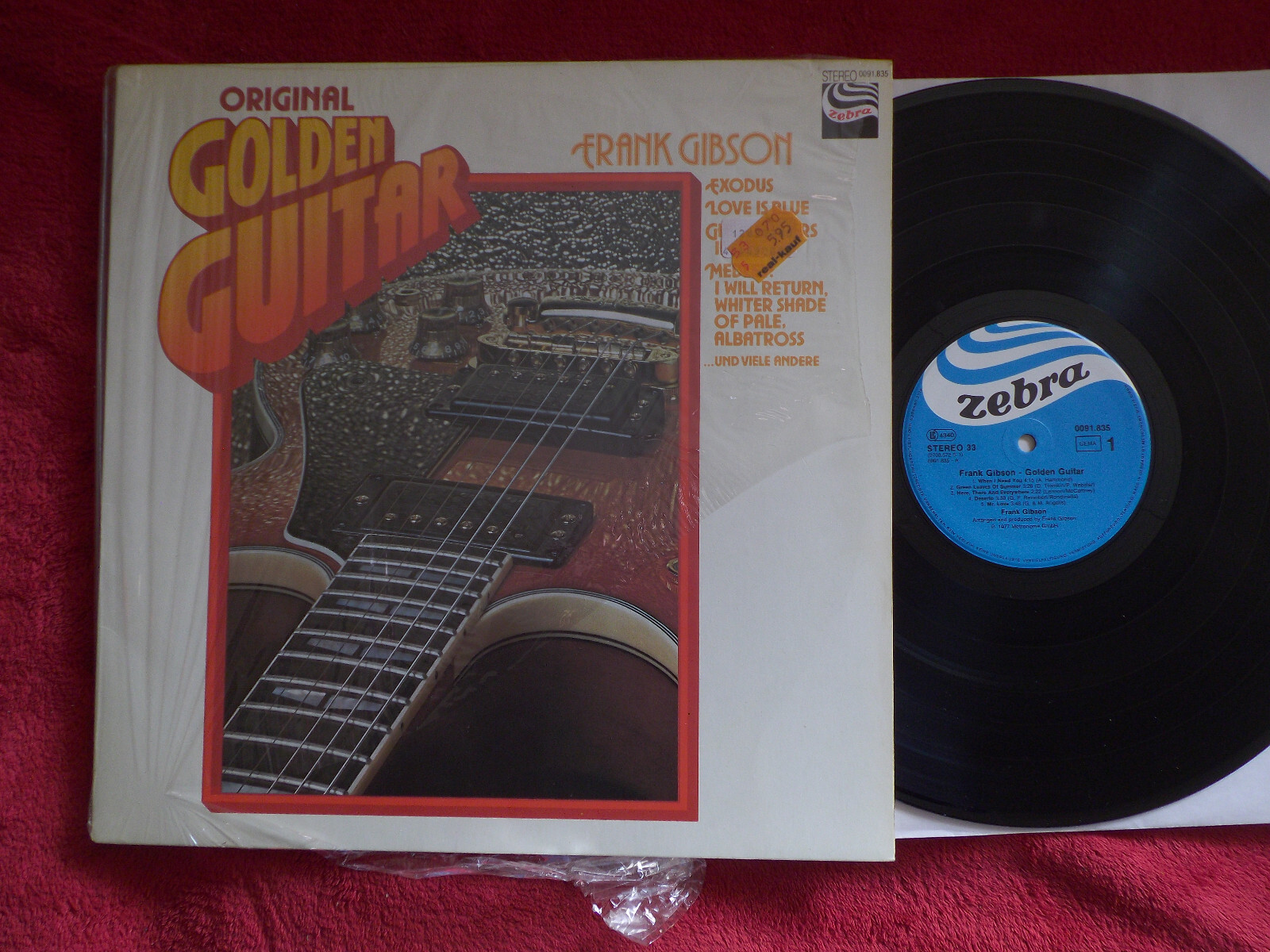 Frank Gibson – Original Golden Guitar (LP, Zebra Records, 1977)