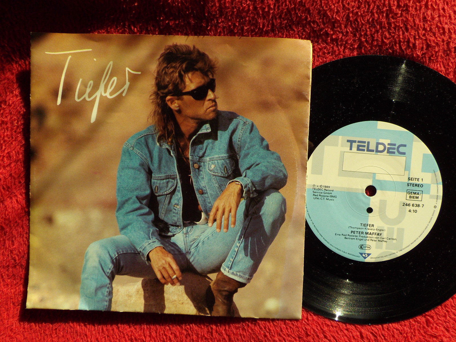 Peter Maffay – Tiefer / Kein Weg zu weit · Teldec Records 246 638-7 · 1989