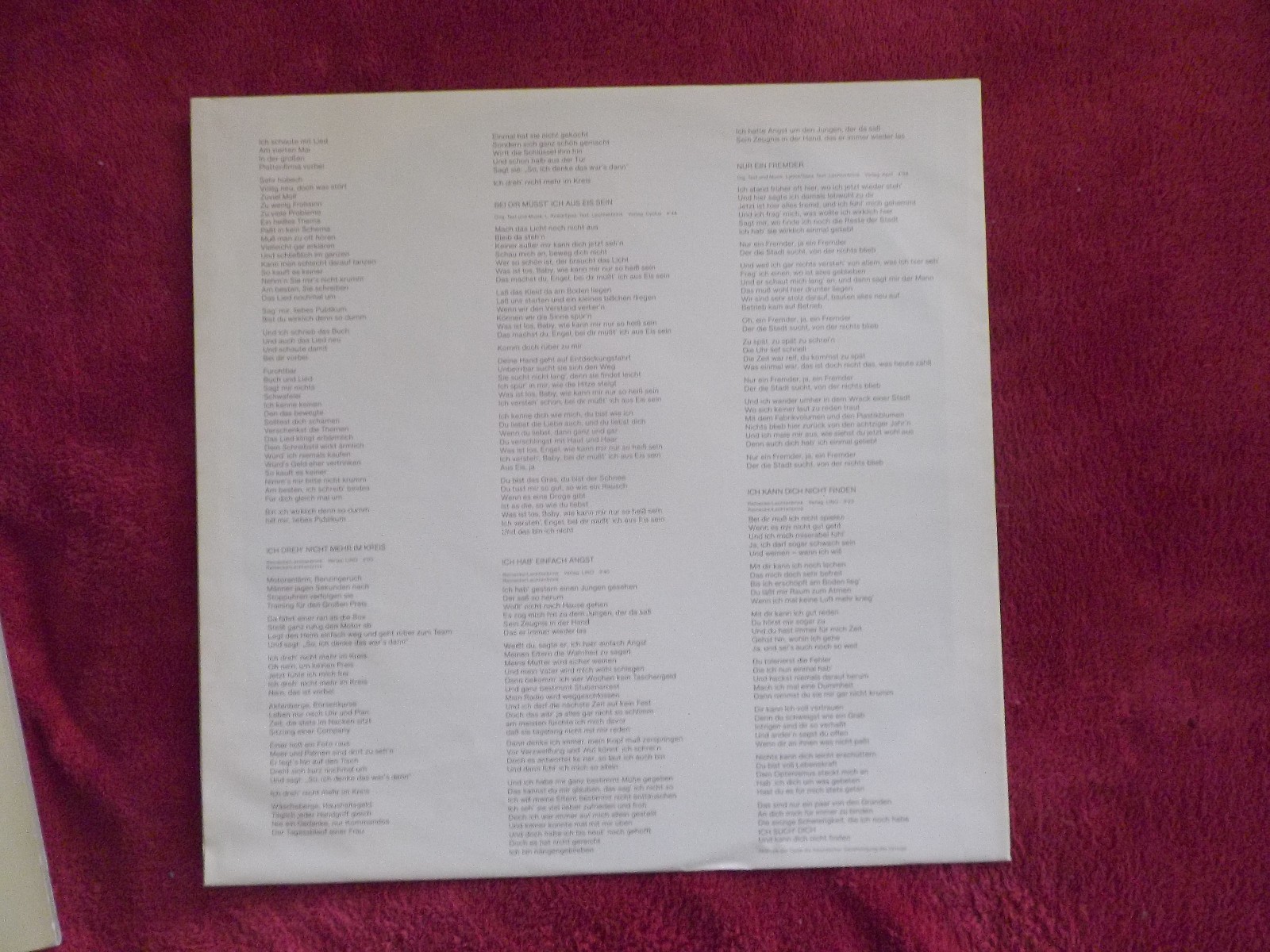 Volker Lechtenbrink – Wer spielt mir mir (Polydor LP), Bild 2