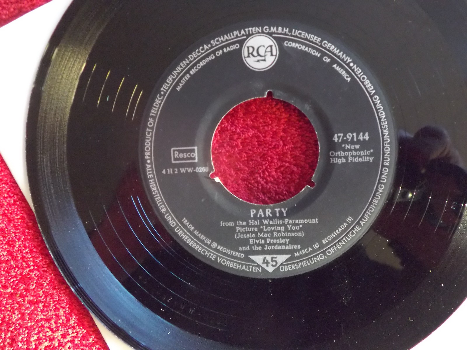Elvis Presley – Got a lot o´livin´ to do / Party (RCA Records, 47-9144), Bild 2