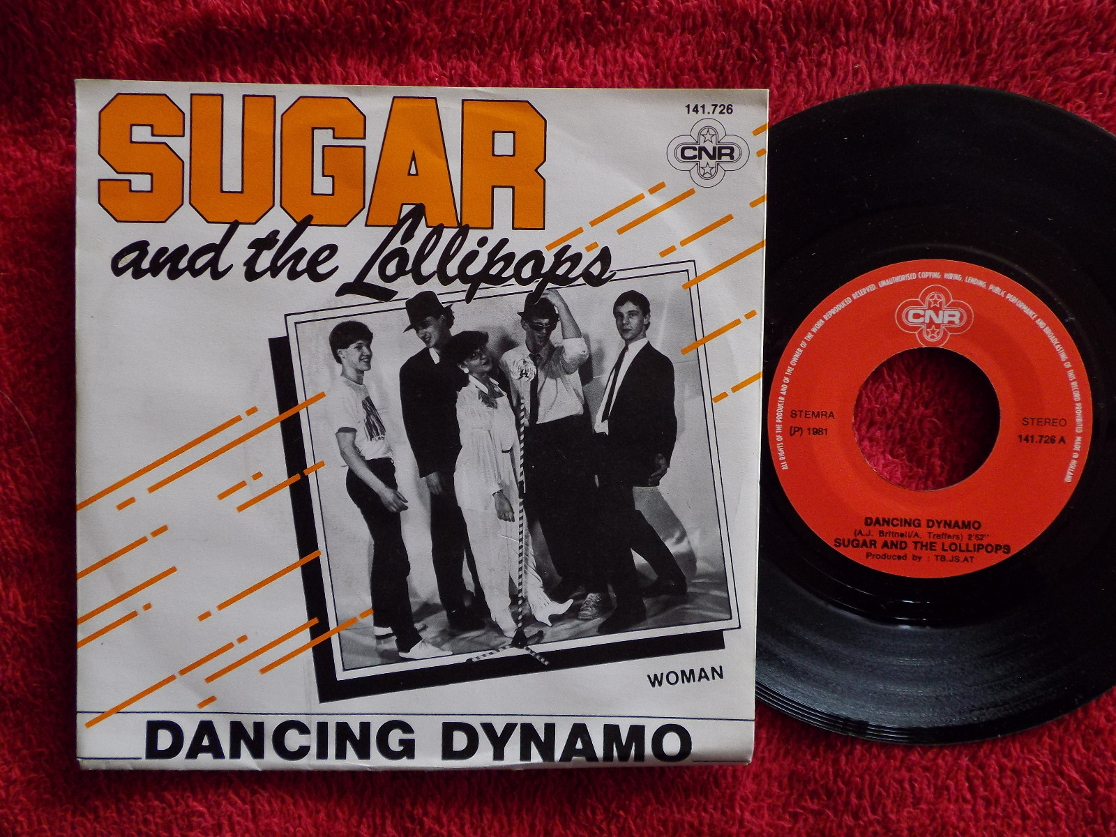 Sugar and the Lollipops – Dancing dynamo / Woman (Single, 7″)