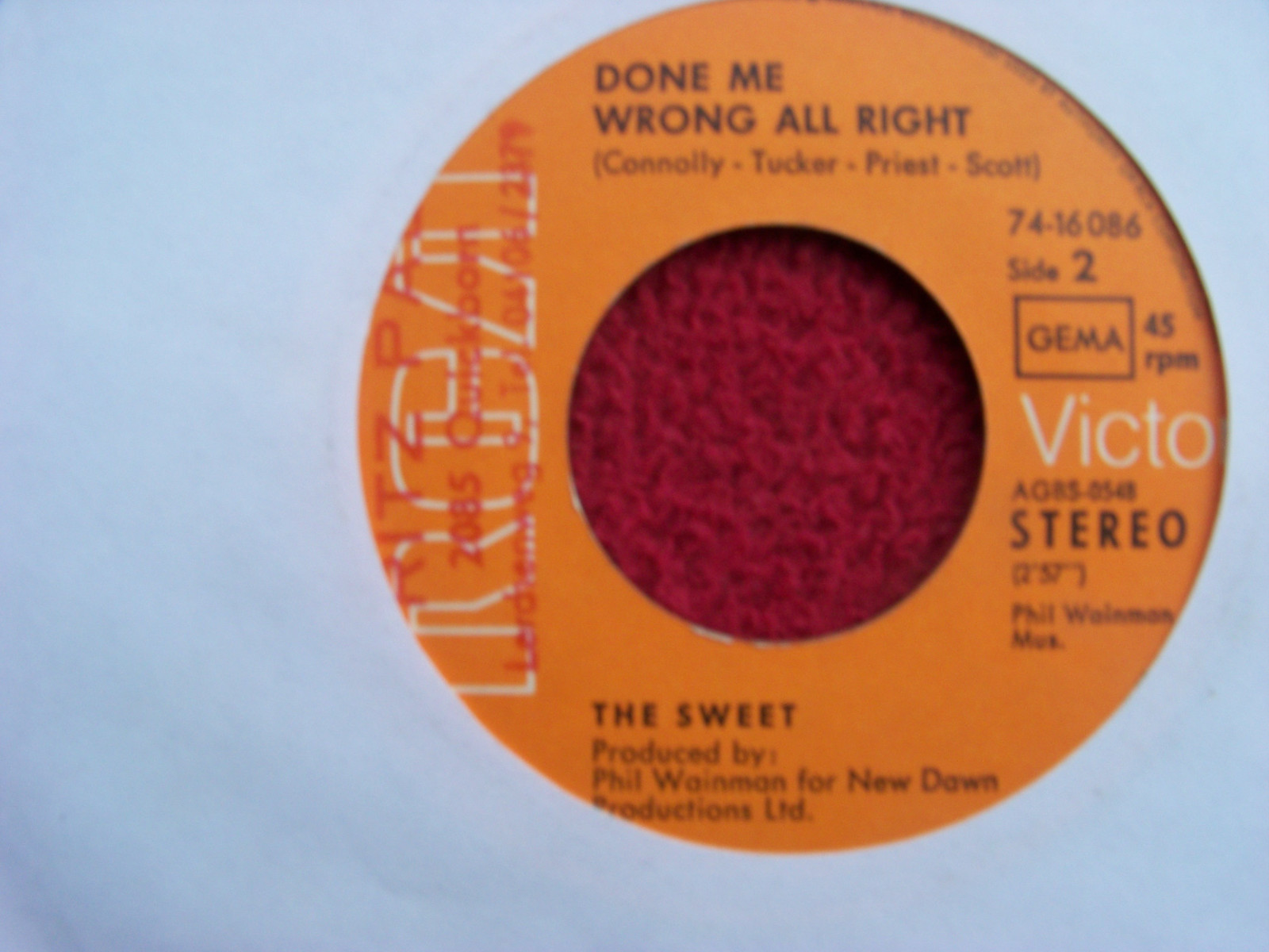 The Sweet – Co-Co / Done Me Wrong All Right – RCA Records 45er-Single, Bild 2