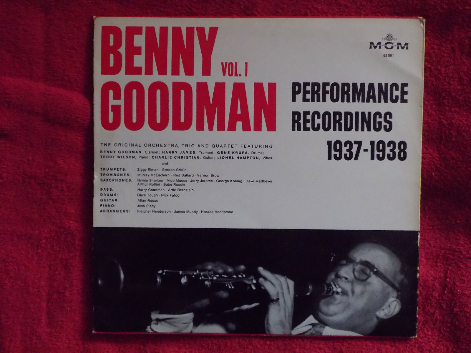 Benny Goodman – Vol. 1 Performance recordings 1937-1938 (MGM Records, LP), Bild 2