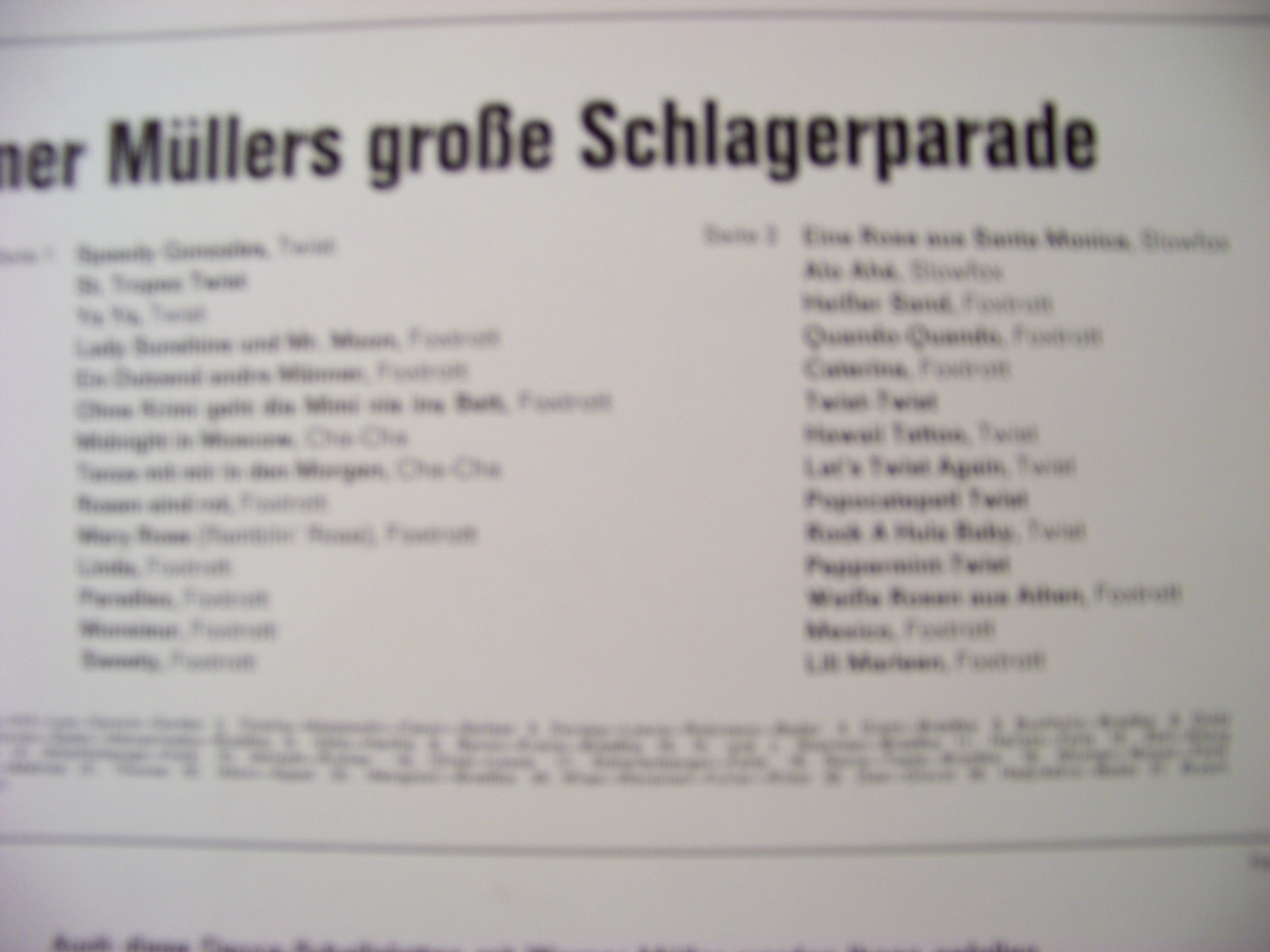 Werner Müller – Werner Müllers große Schlagerparade (Decca, SLK - 16238 - P), Bild 2