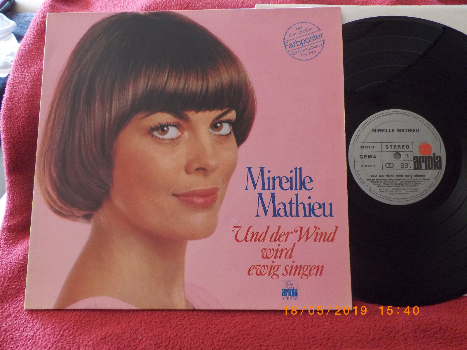 Mireille Mathieu – Und der Wind wird ewig singen | Ariola Records, LP