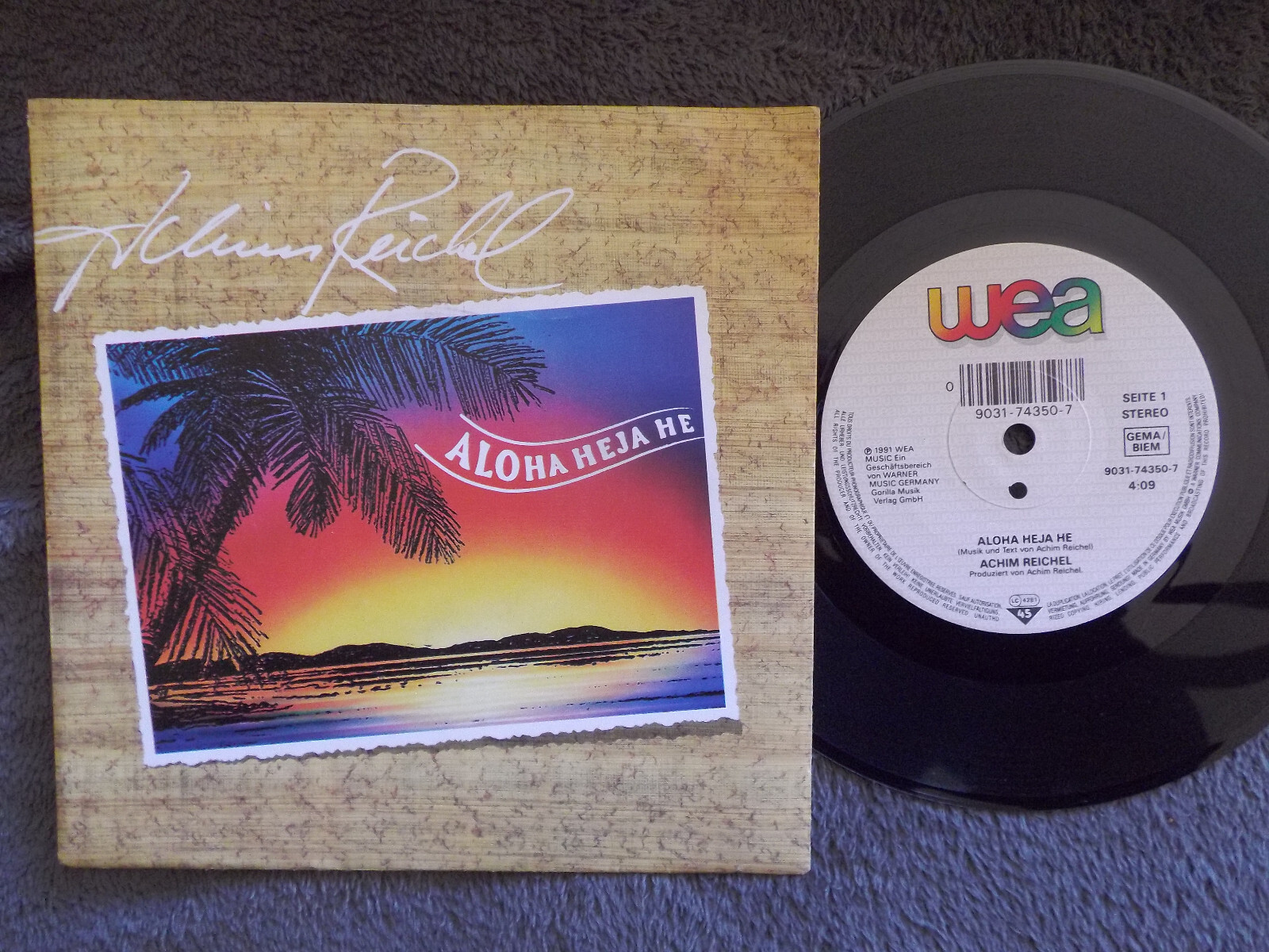 Achim Reichel – Aloha Heja He / Sturmflut | WEA Records 7″-Single, 1991