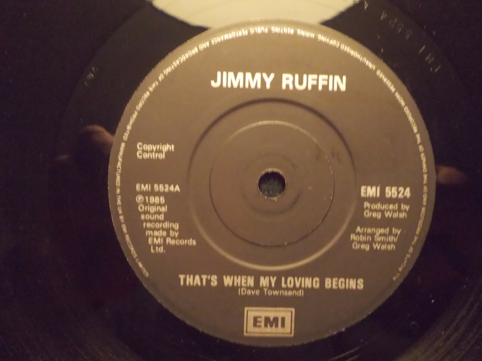 Jimmy Ruffin – That´s when my loving begins / Don´t stop (Keep on loving me girl)
