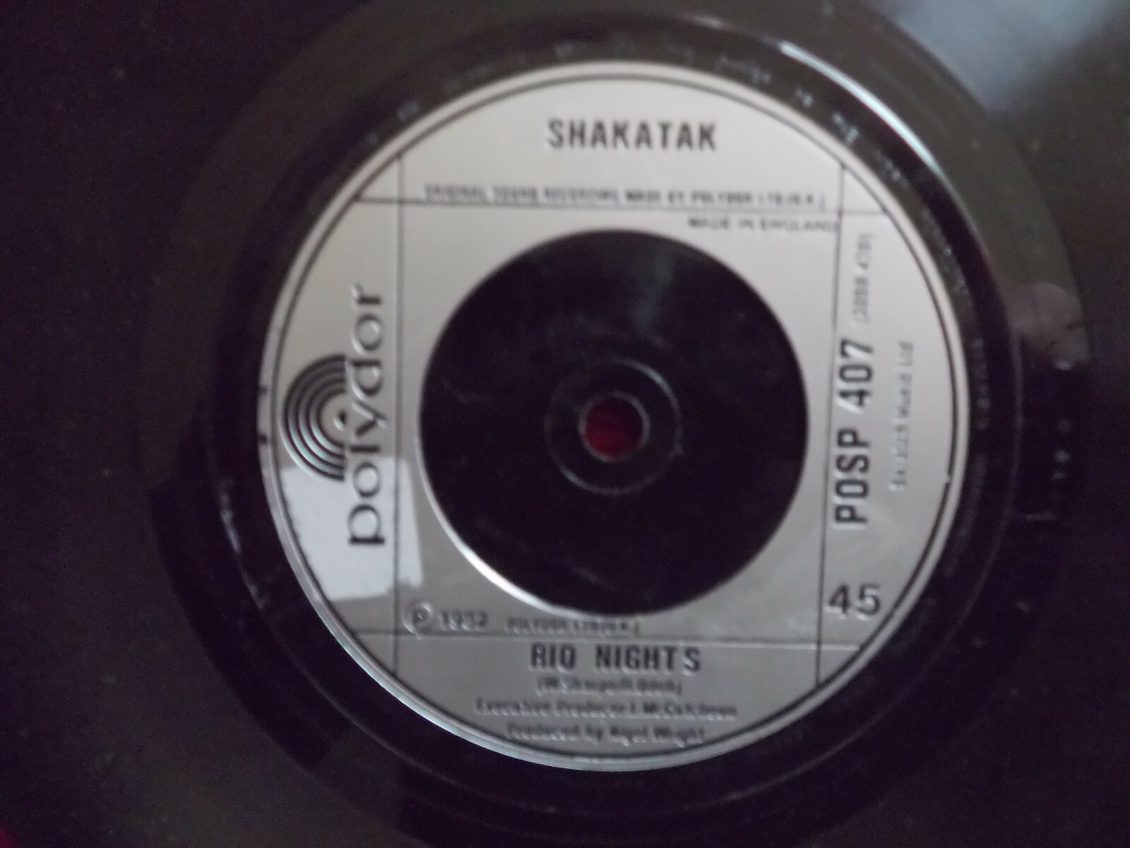 Shakatak – Night birds / Rio nights | Polydor 45er-Single, Großbritannien, 1982, Bild 2