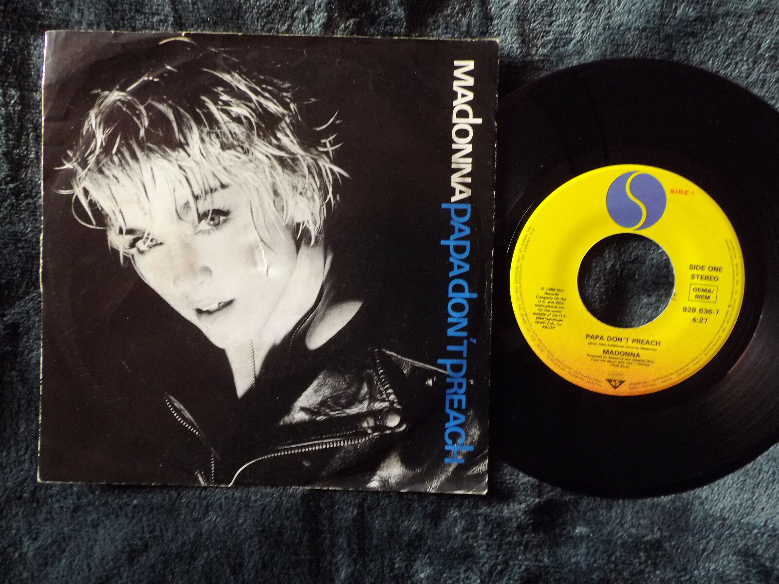 Madonna – Papa don´t preach / Ain´t no big deal · Sire Records 928 636-7 · 7″-Single