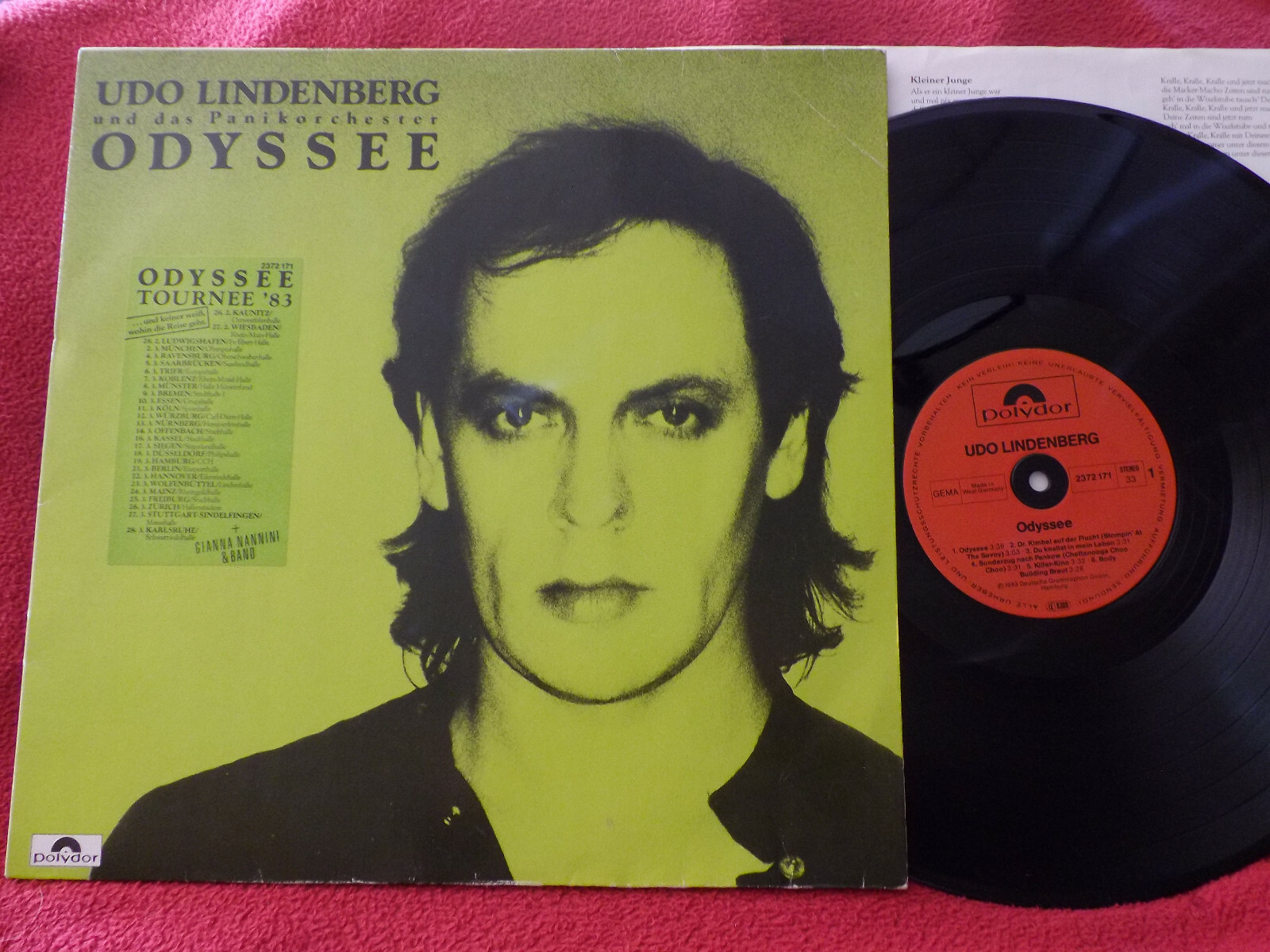 Udo Lindenberg & das Panikorchester – Odyssee | Polydor LP, 1983