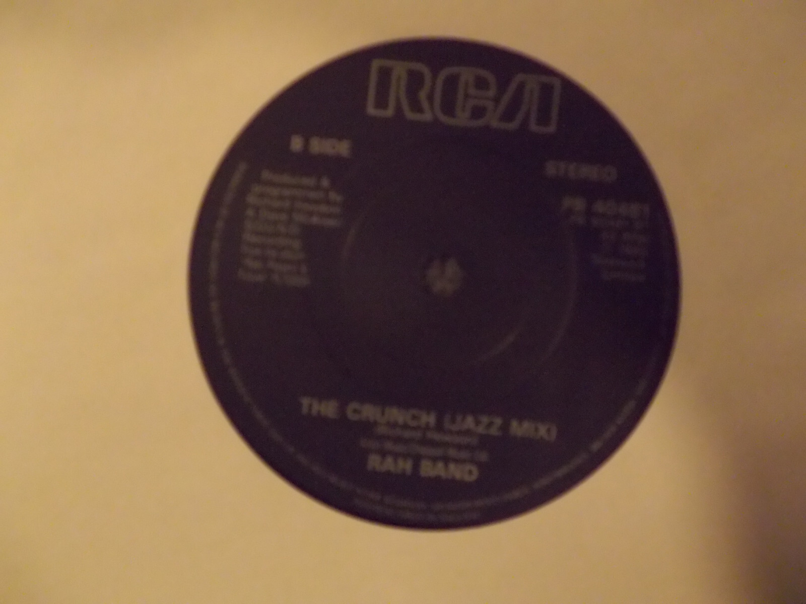 Rah Band – The crunch ´85 / The crunch (Jazz Mix), RCA Records, PB 40481, Bild 2