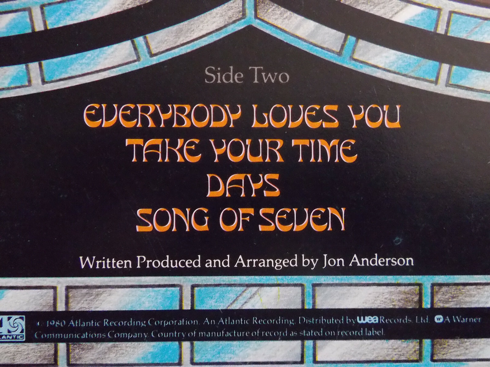 Jon Anderson – Song of seven | Atlantic Records, LP, Bild 4