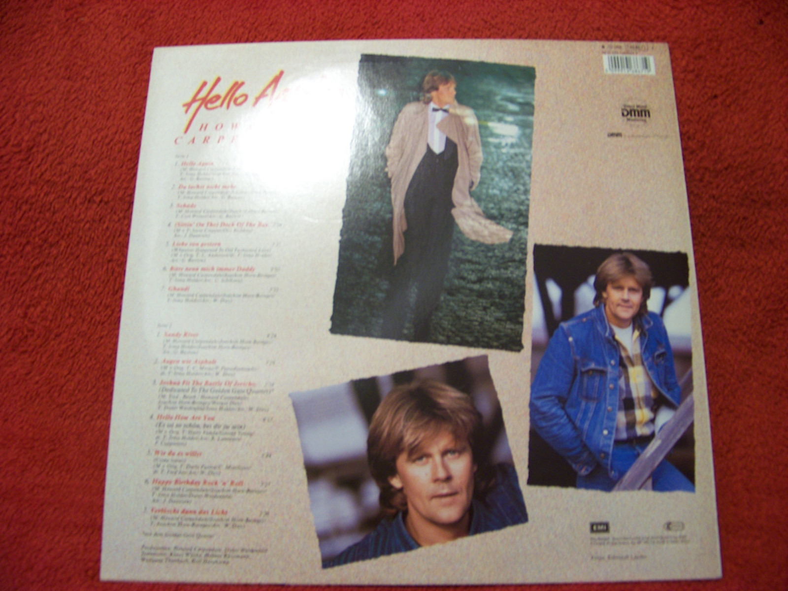 Howard Carpendale – Hello again | EMI Records, LP, 1984, Bild 2