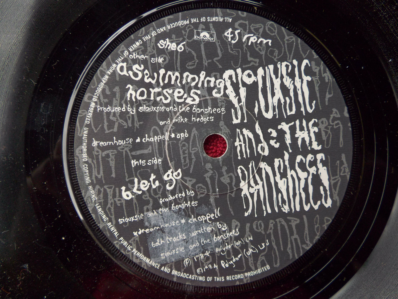 Siouxsie and the Banshees – Swimming Horses / Let Go (UK-Single, 1984)
