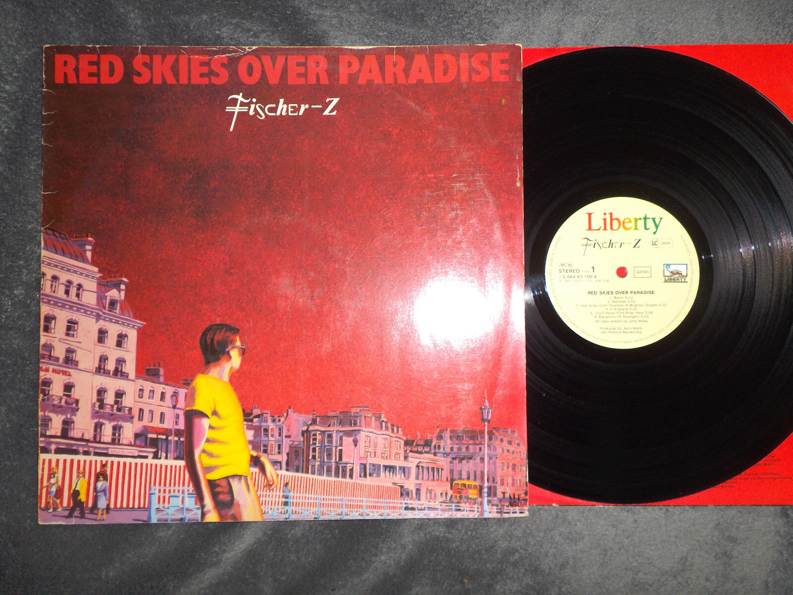 Fischer-Z – Red Skies Over Paradise | LP, Liberty Records, Deutschland 1981