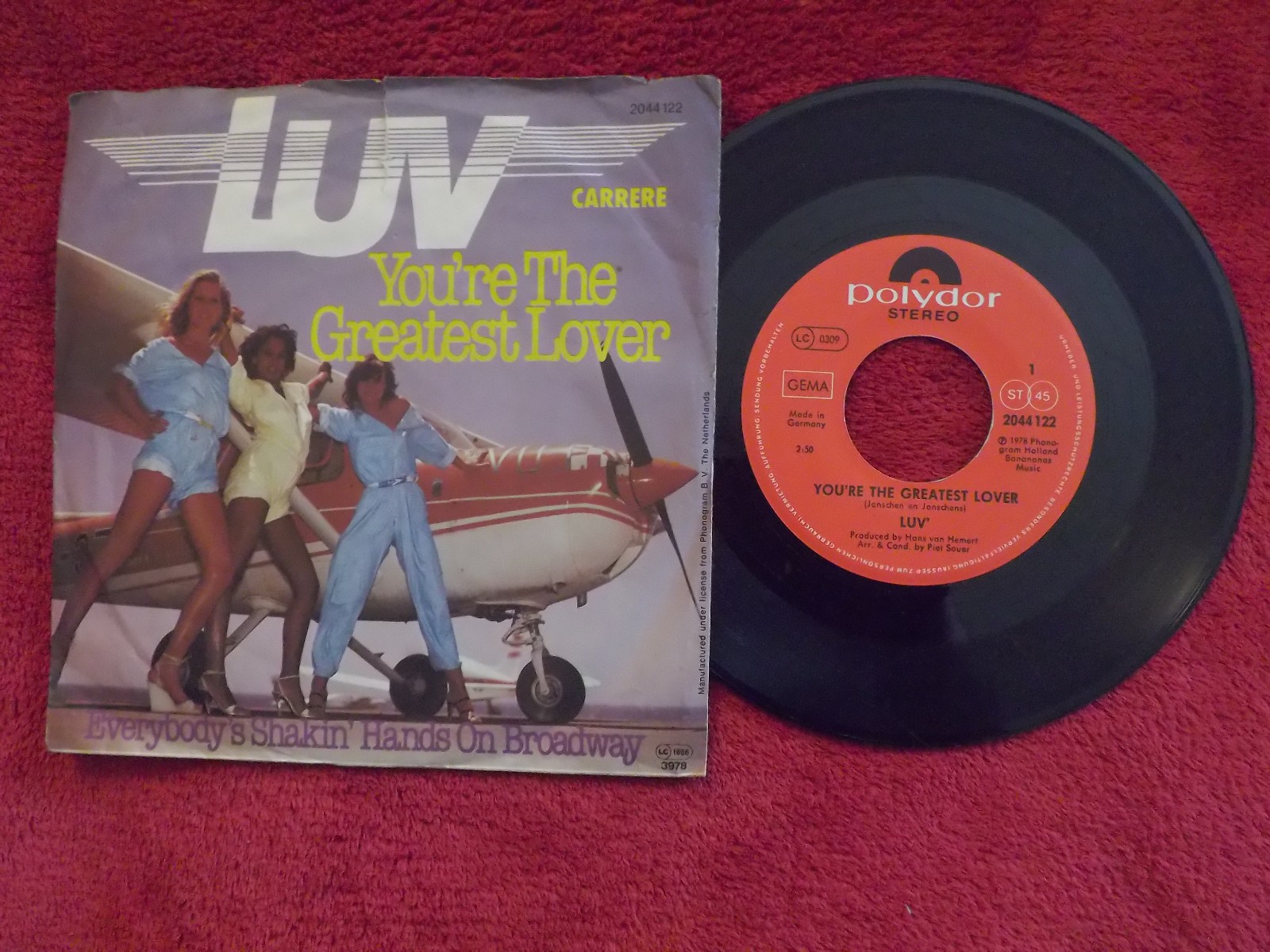 Luv – You´re the greatest lover / Everybody´s shakin´ hands (Carrere, 1978)