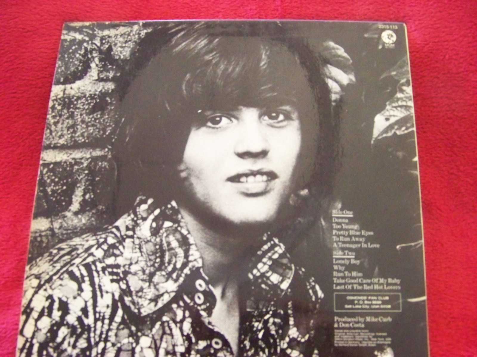 Donny Osmond – Too Young (MGM Records LP), Bild 2