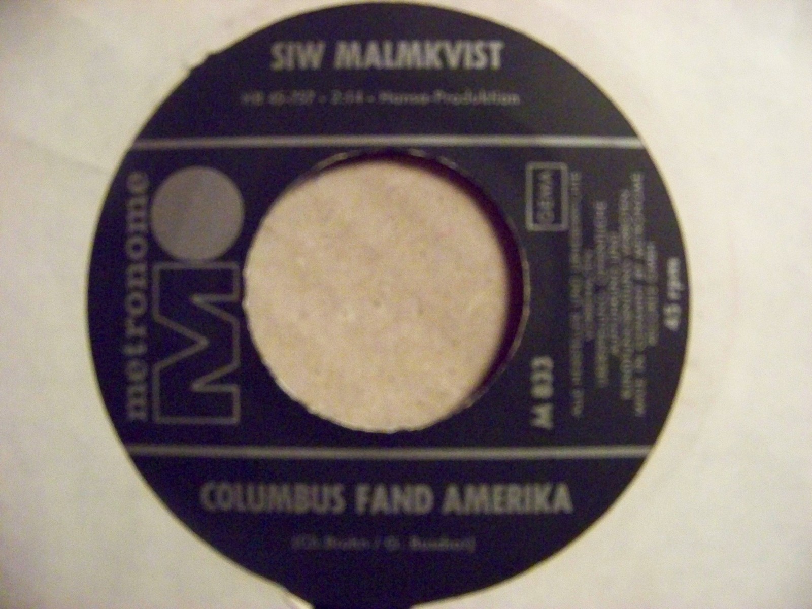 Siw Malmkvist – Sieben Tränen / Columbus fand Amerika (7" Single)