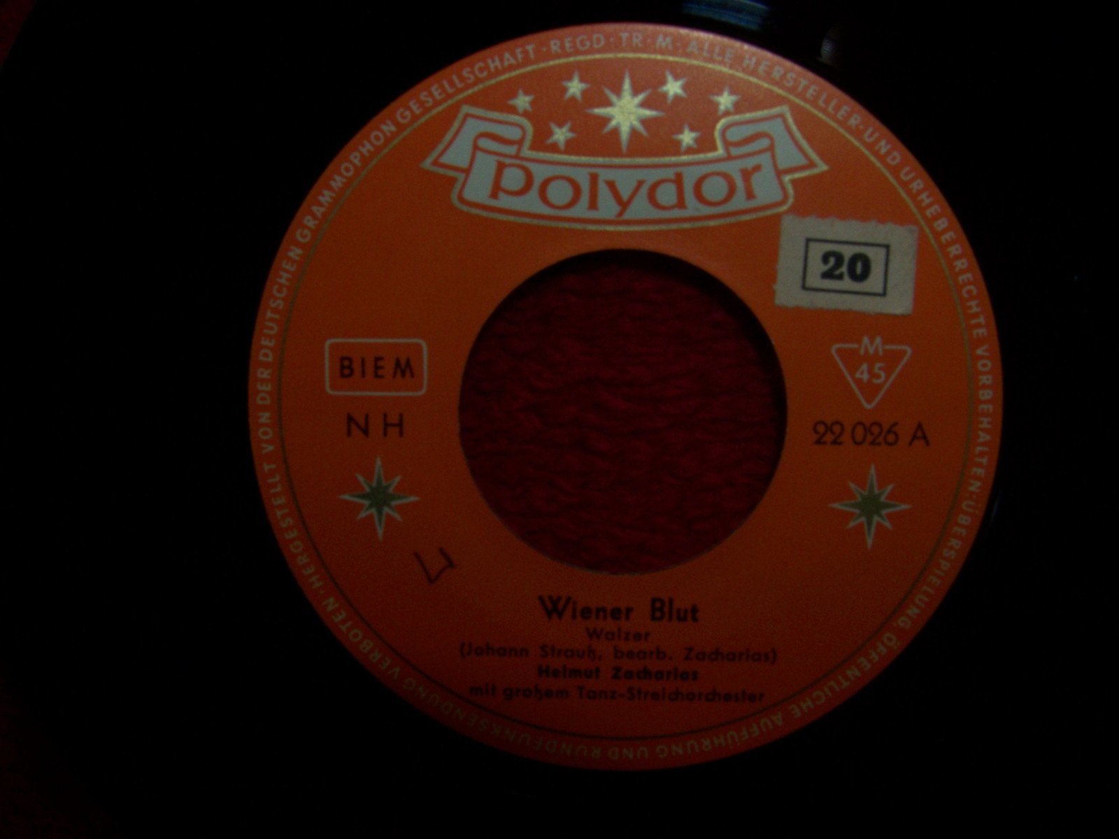 Helmut Zacharias – Wiener Blut / Künstlerleben (7″-Single)