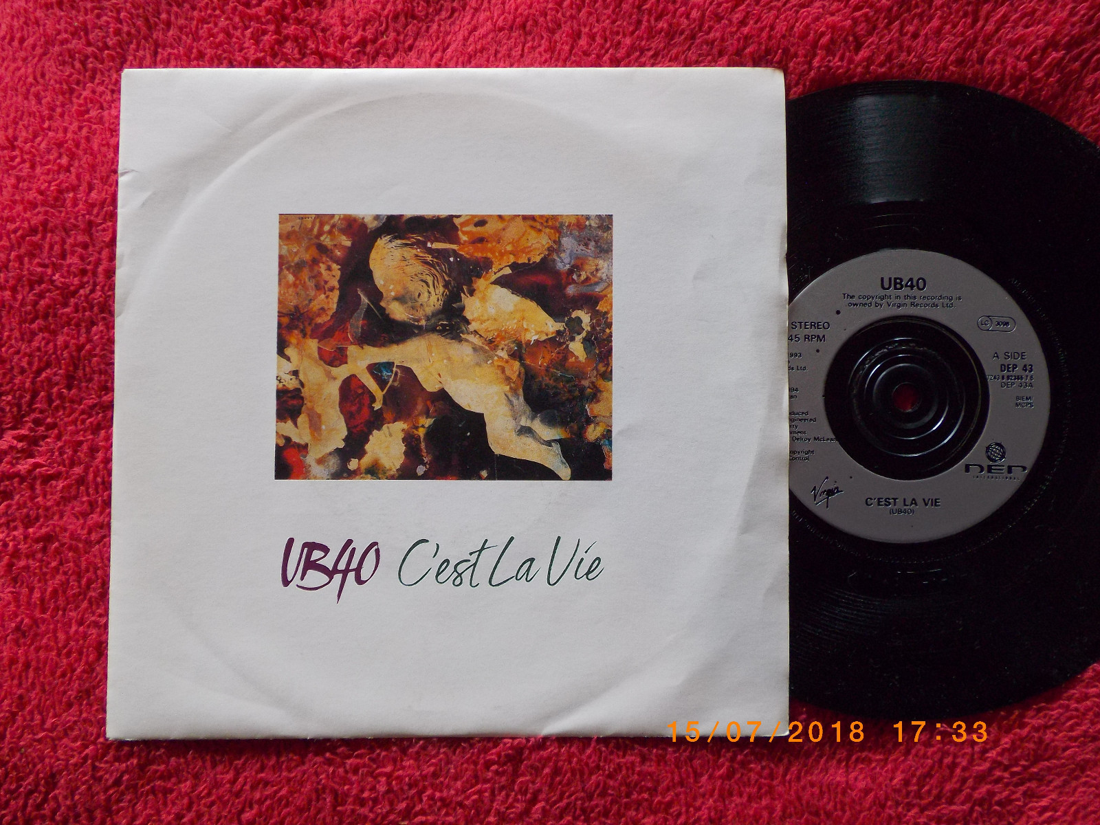 UB40 – C´est la vie / Promises and lies (Live) – Single