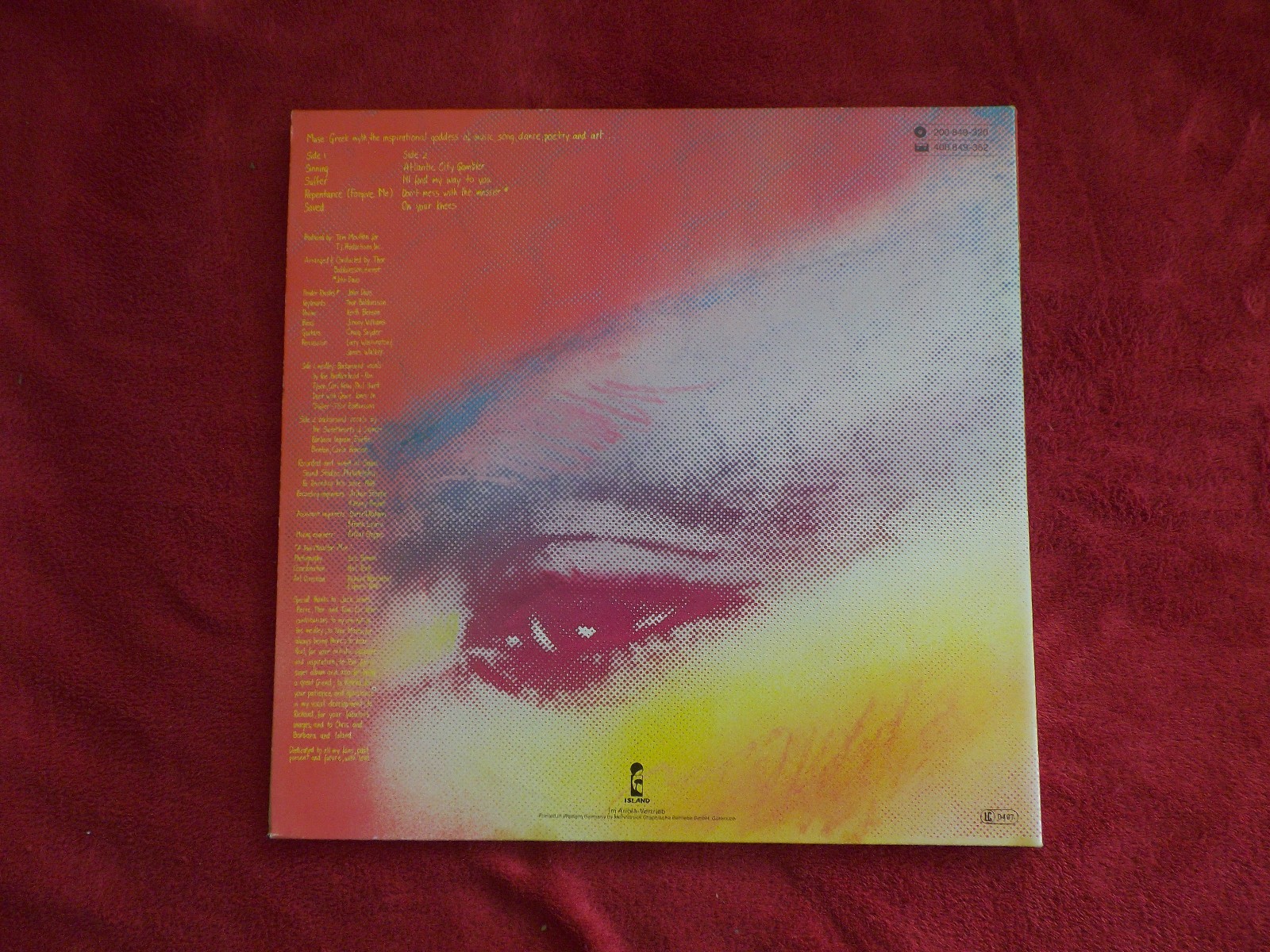 Grace Jones – Muse (Island Records, 200 849, 1979), Bild 3