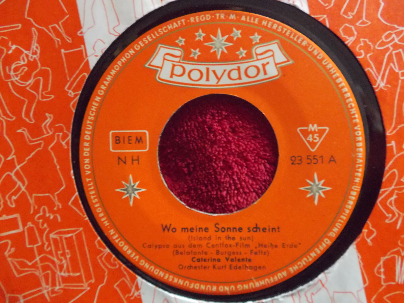 Caterina Valente – Wo meine Sonne scheint / Romeo (Polydor 23 551, 45 U/min), Bild 2
