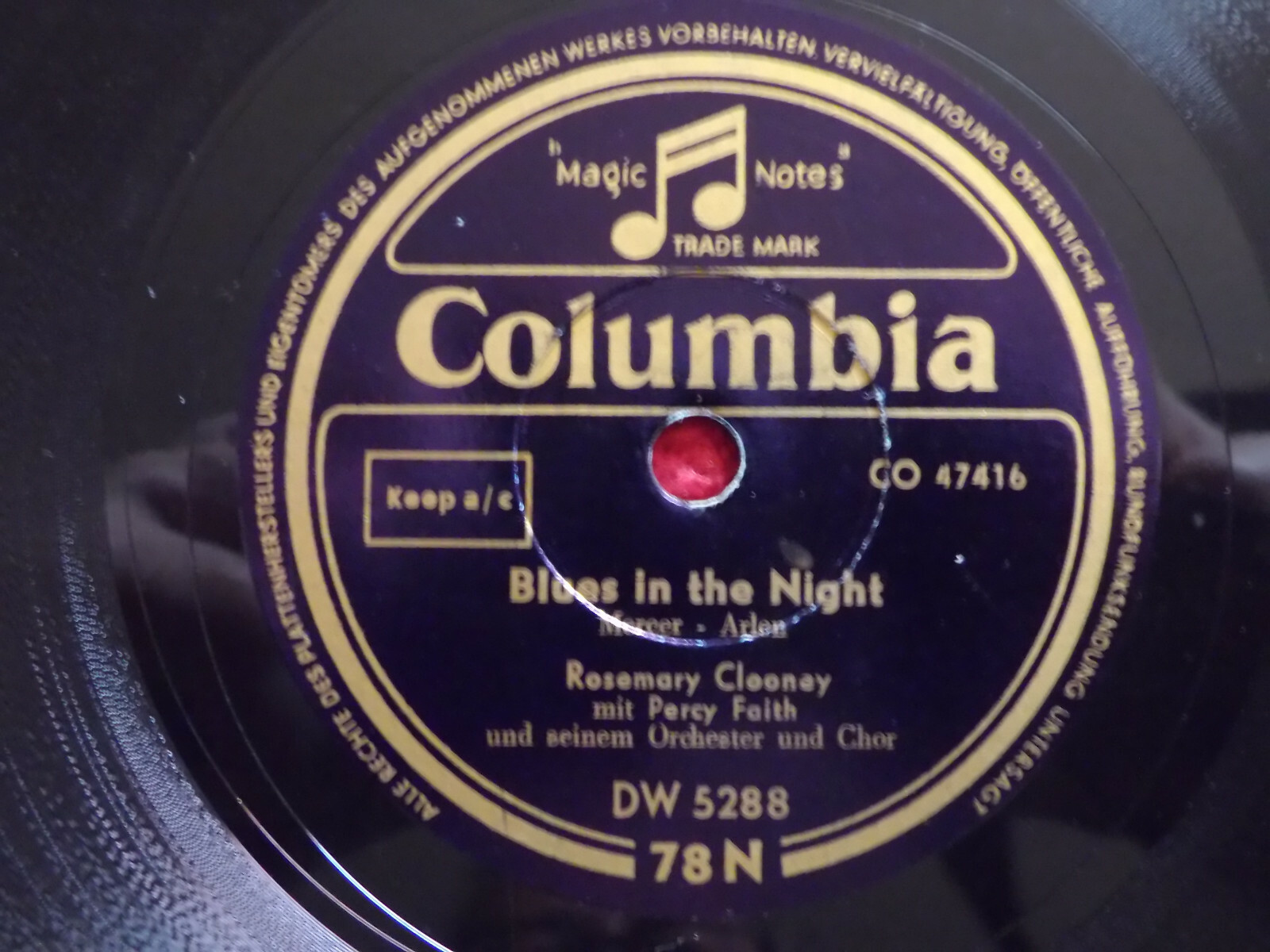Rosemary Clooney – Who Kissed Me Last Night? / Blues in the Night (Columbia), Bild 2