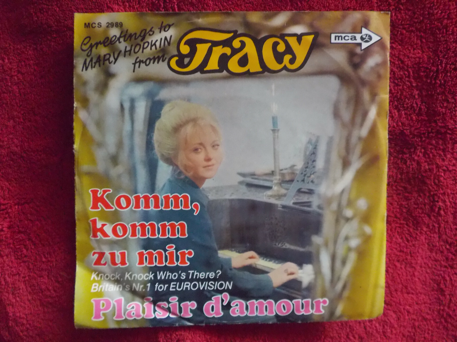 Tracy – Komm, komm zu mir / Plaisir d´amour (MCA Records, Single), Bild 2