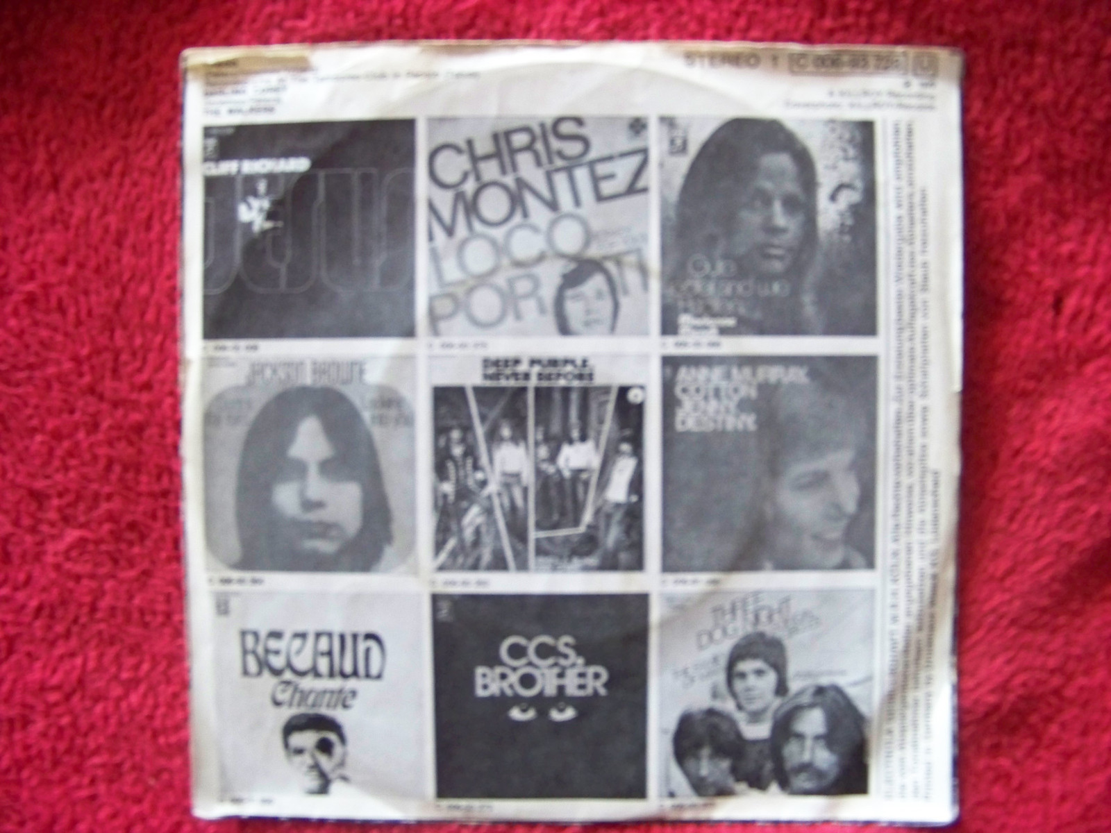 The Walkers – Taboo / Darling Corey · deutsche EMI/Columbia-Single (1972), Bild 2