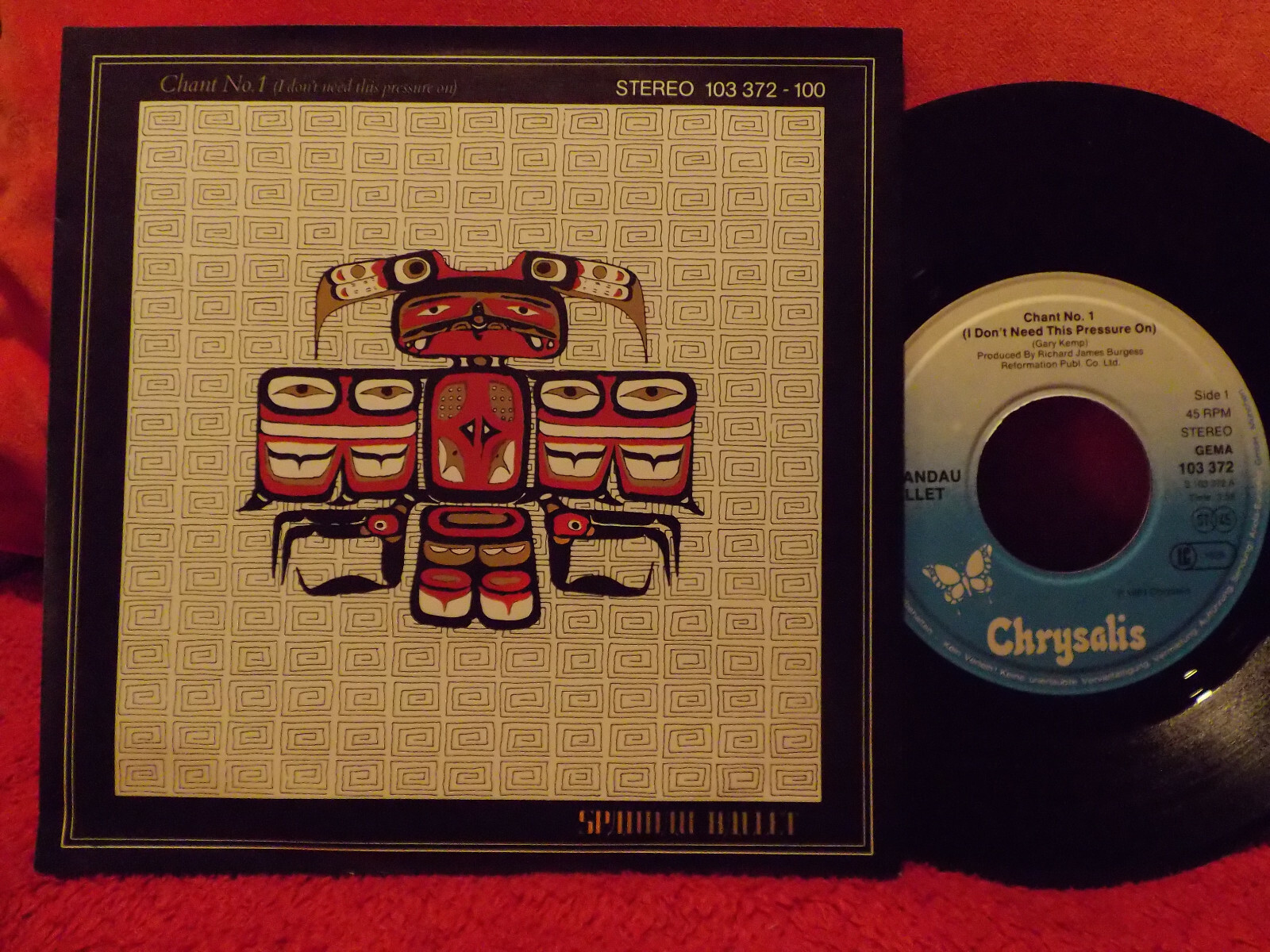 Spandau Ballet – Chant No. 1 / Feel the Chant (7″ Single, Chrysalis, 1981)