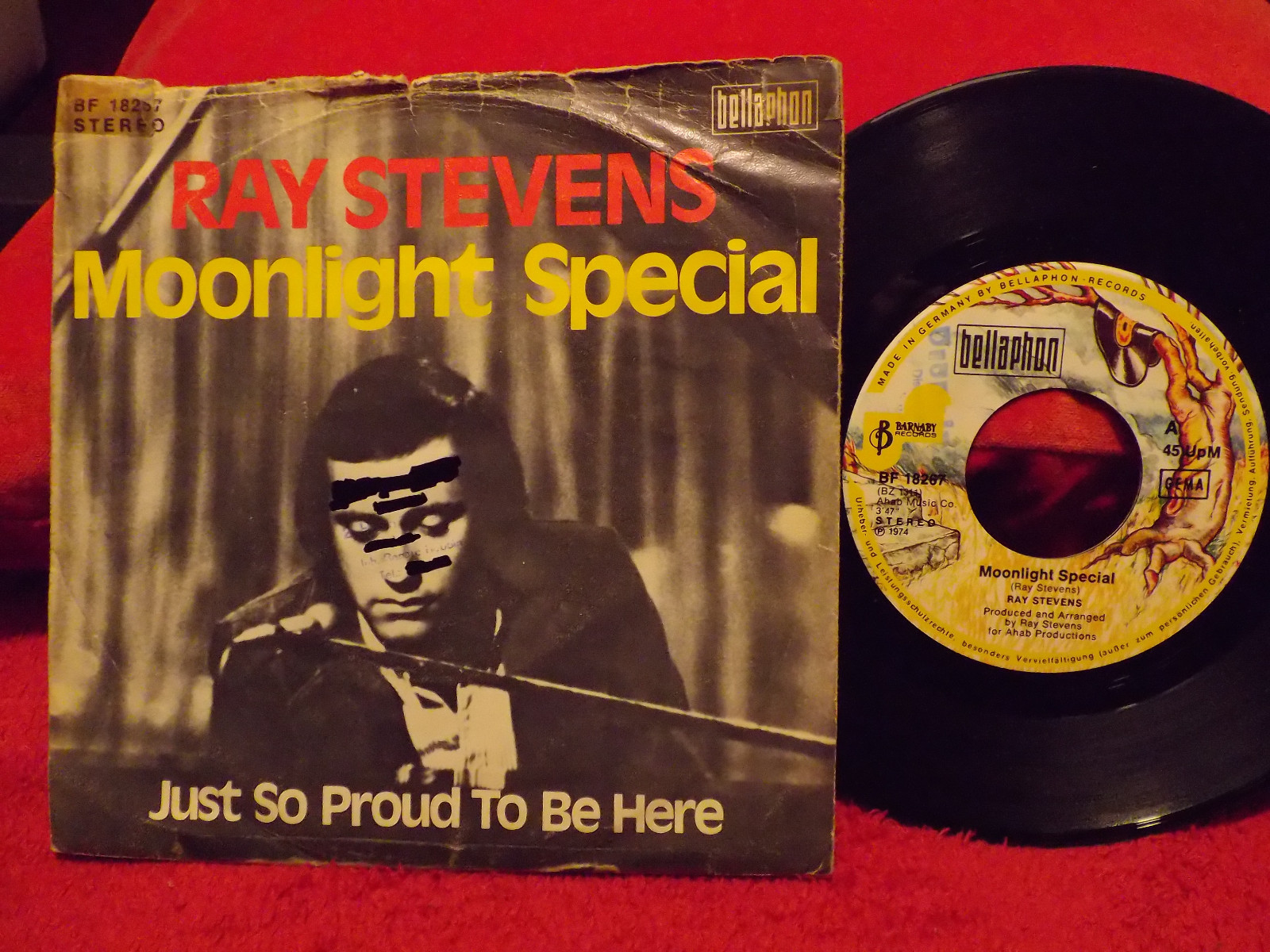 Ray Stevens – Moonlight Special / Just So Proud to Be Here (Bellaphon, BF 18267)