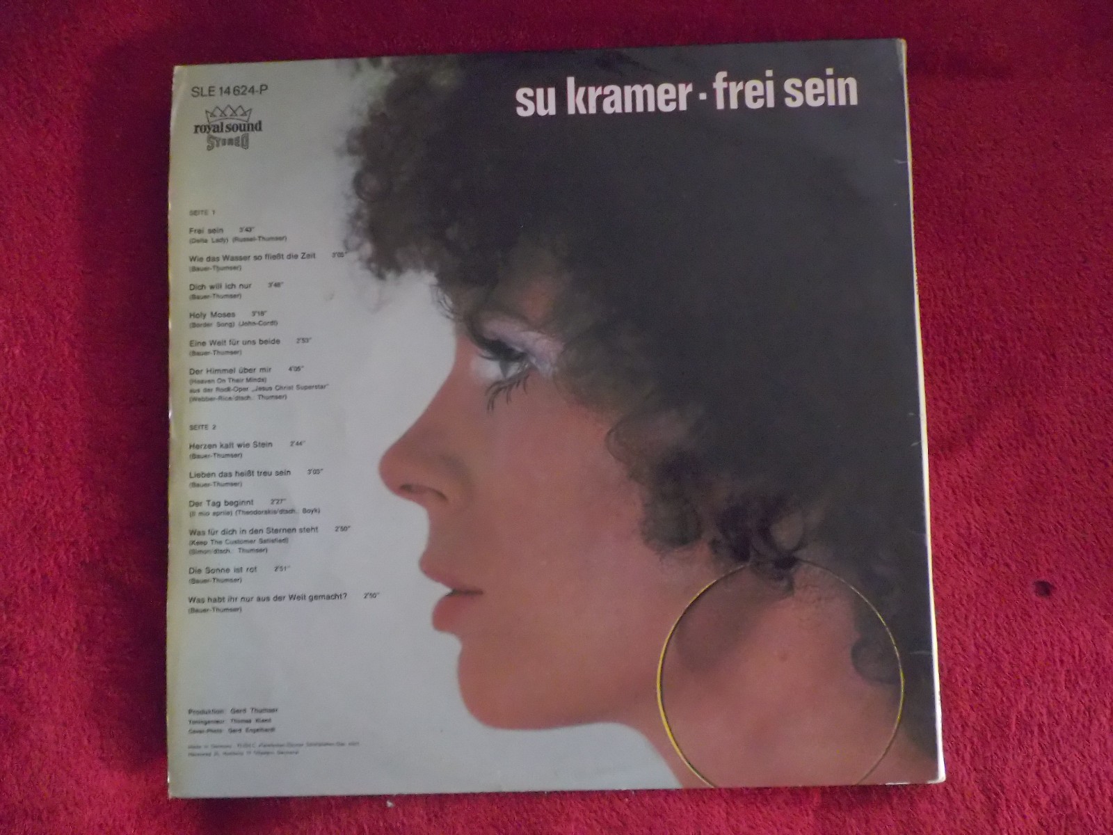 Su Kramer – Frei sein | Telefunken Records, SLE 14 624-P (LP, 1971), Bild 4