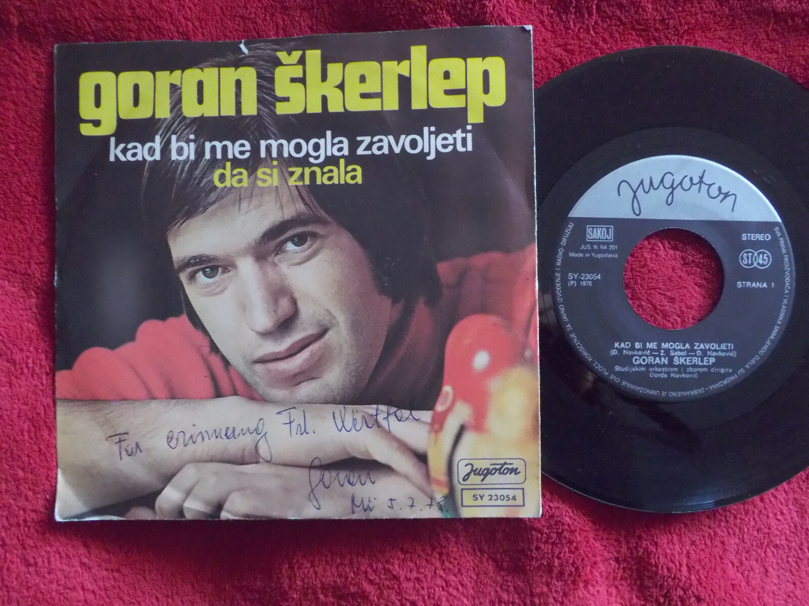Goran Skerlep – Kad bi me mogla zavoljeti / Da si znala (Jugoton, SY  23054, 1976)